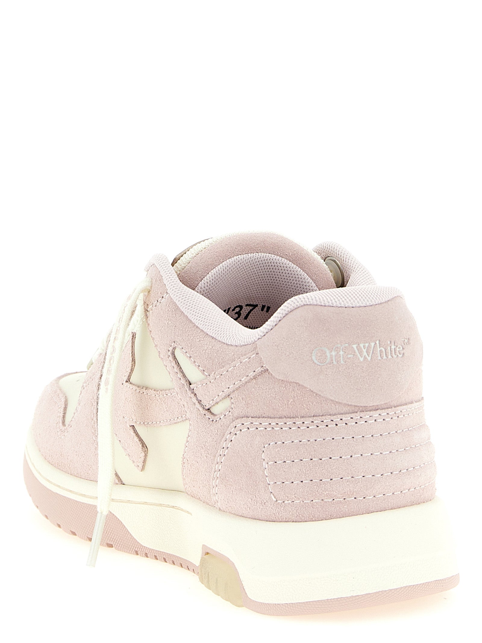 Off-White Multicolor Leren Lage Sneakers