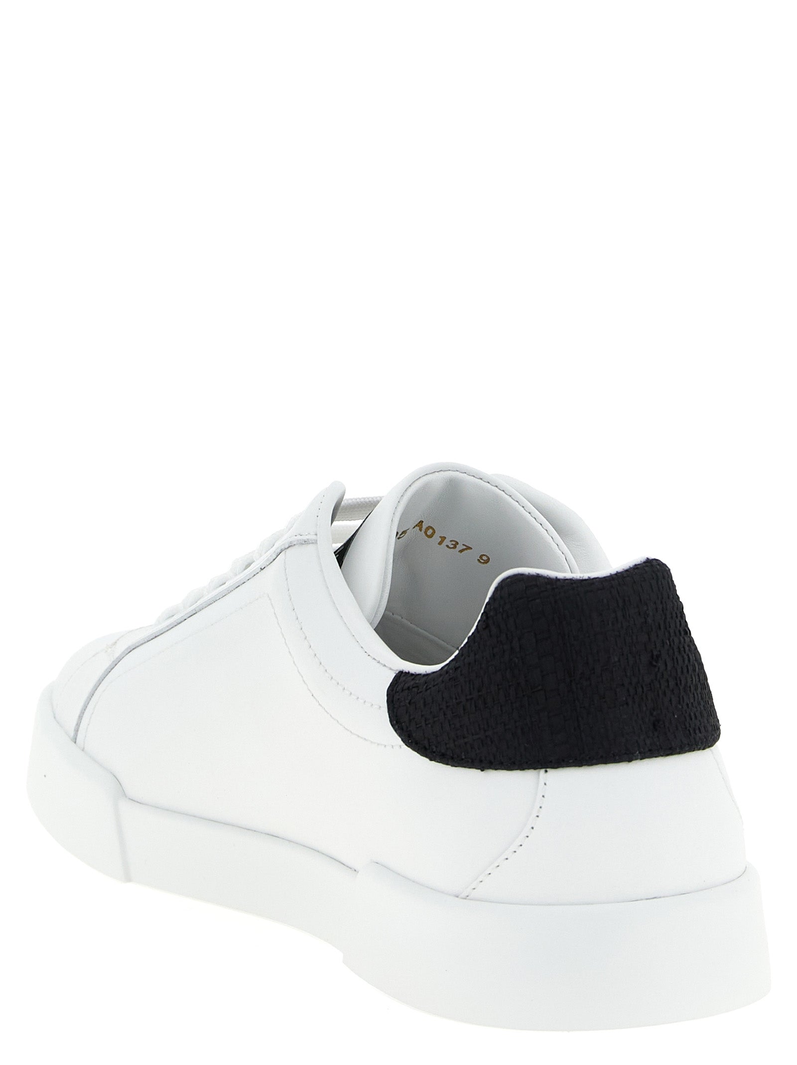 Dolce & Gabbana Bicolor Kalfsleren Lage Sneakers