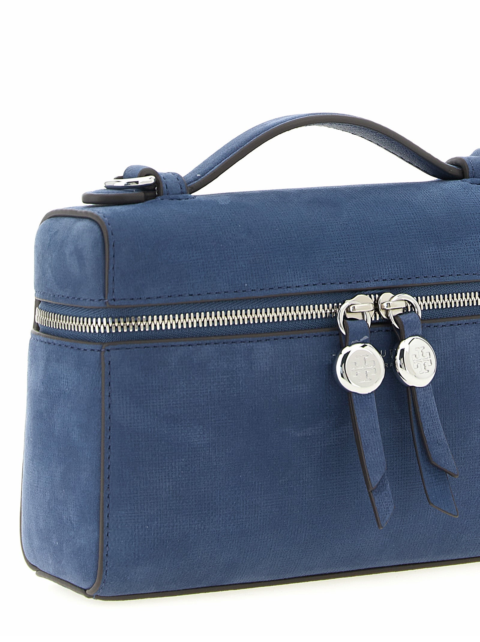 Tory Burch Blauwe Lamswacht Handtas