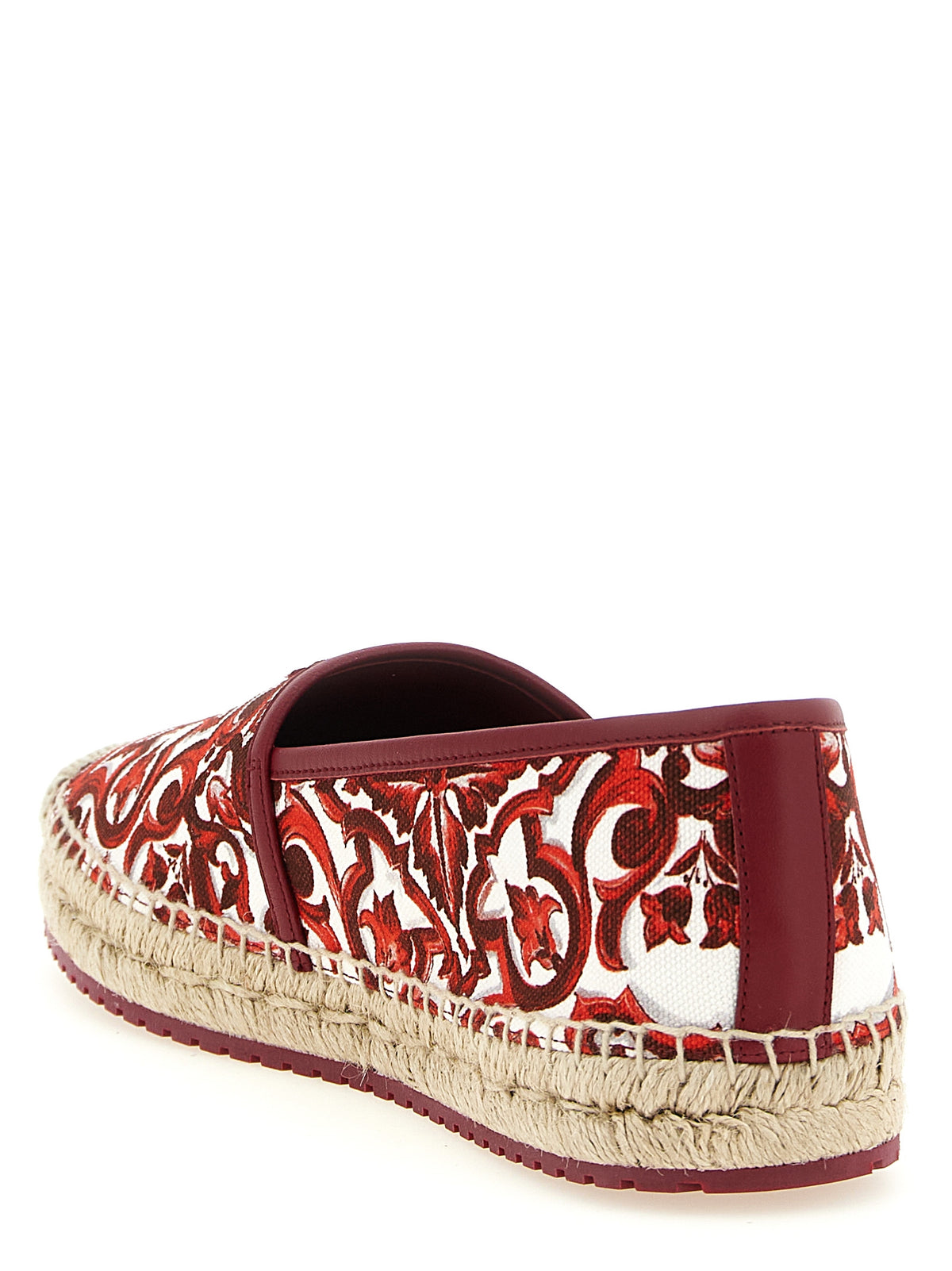 Dolce & Gabbana Red Cotton Espadrilles