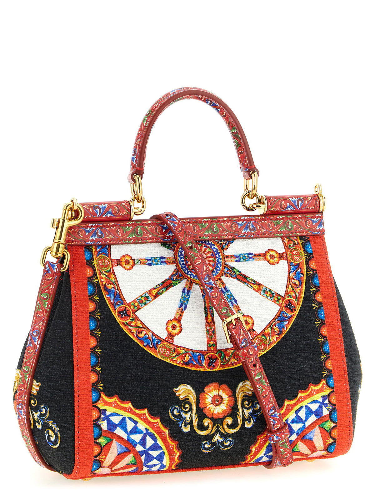 Dolce & Gabbana Meerkleurige Katoenen Handtas