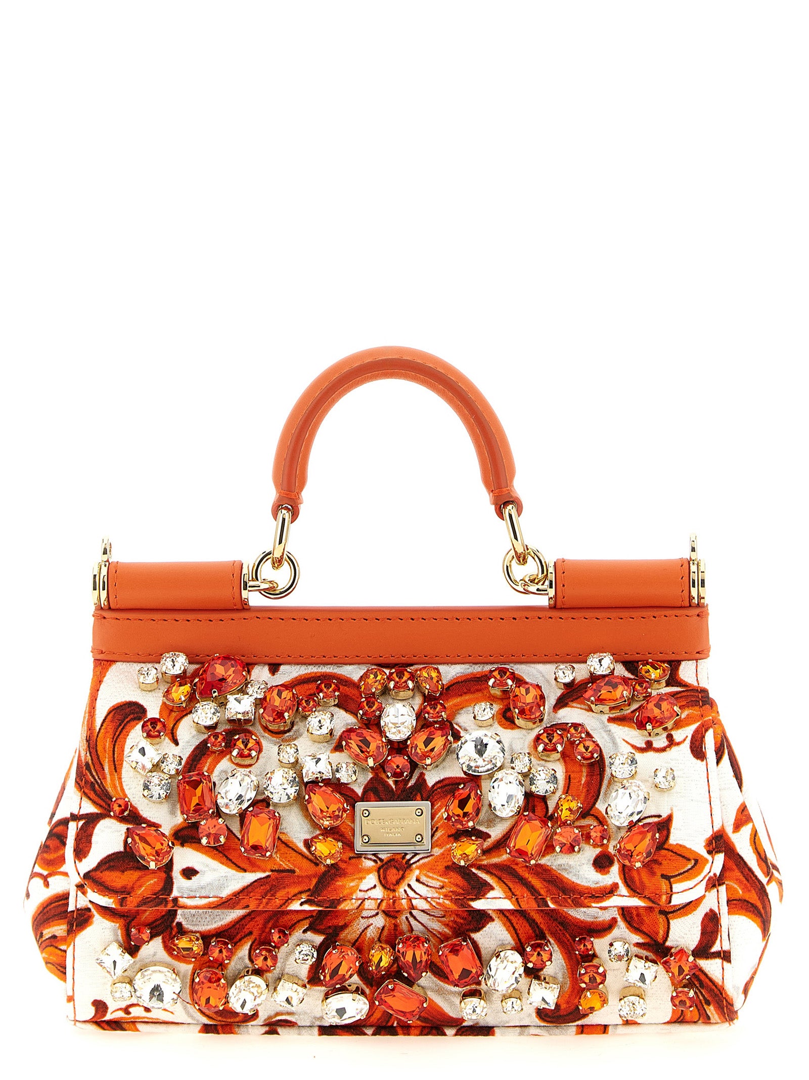 Dolce & Gabbana Oranje Katoenen Handtas