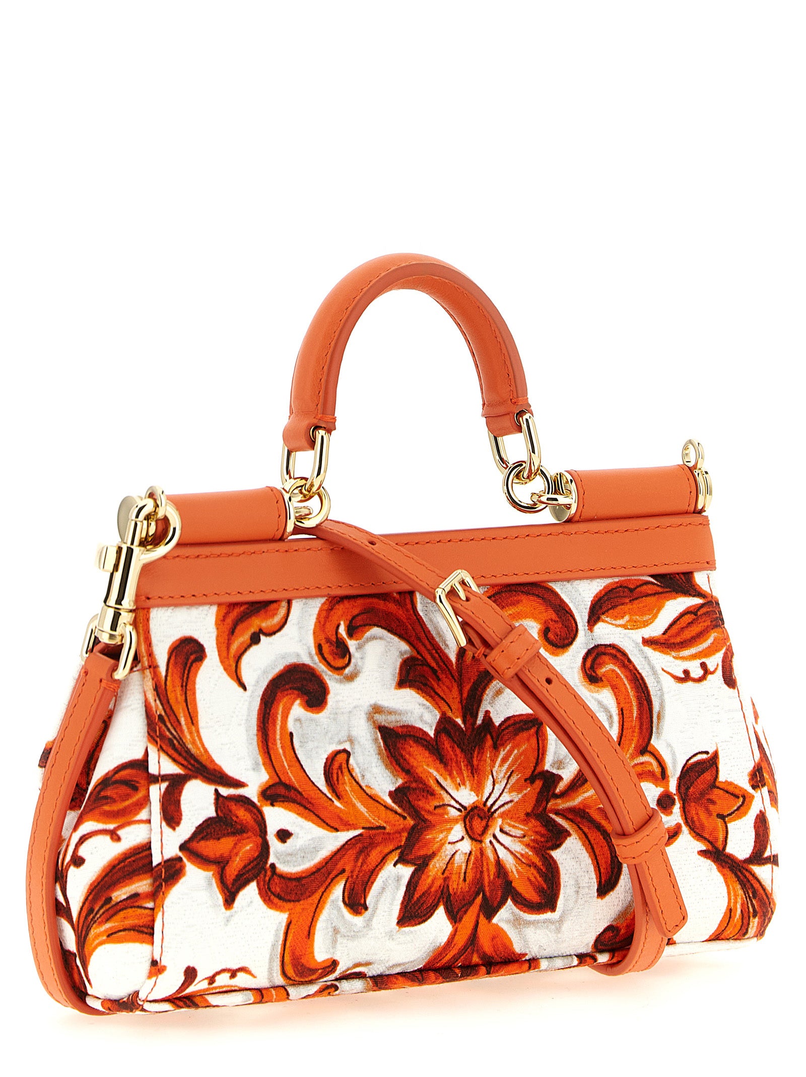 Dolce & Gabbana Oranje Katoenen Handtas