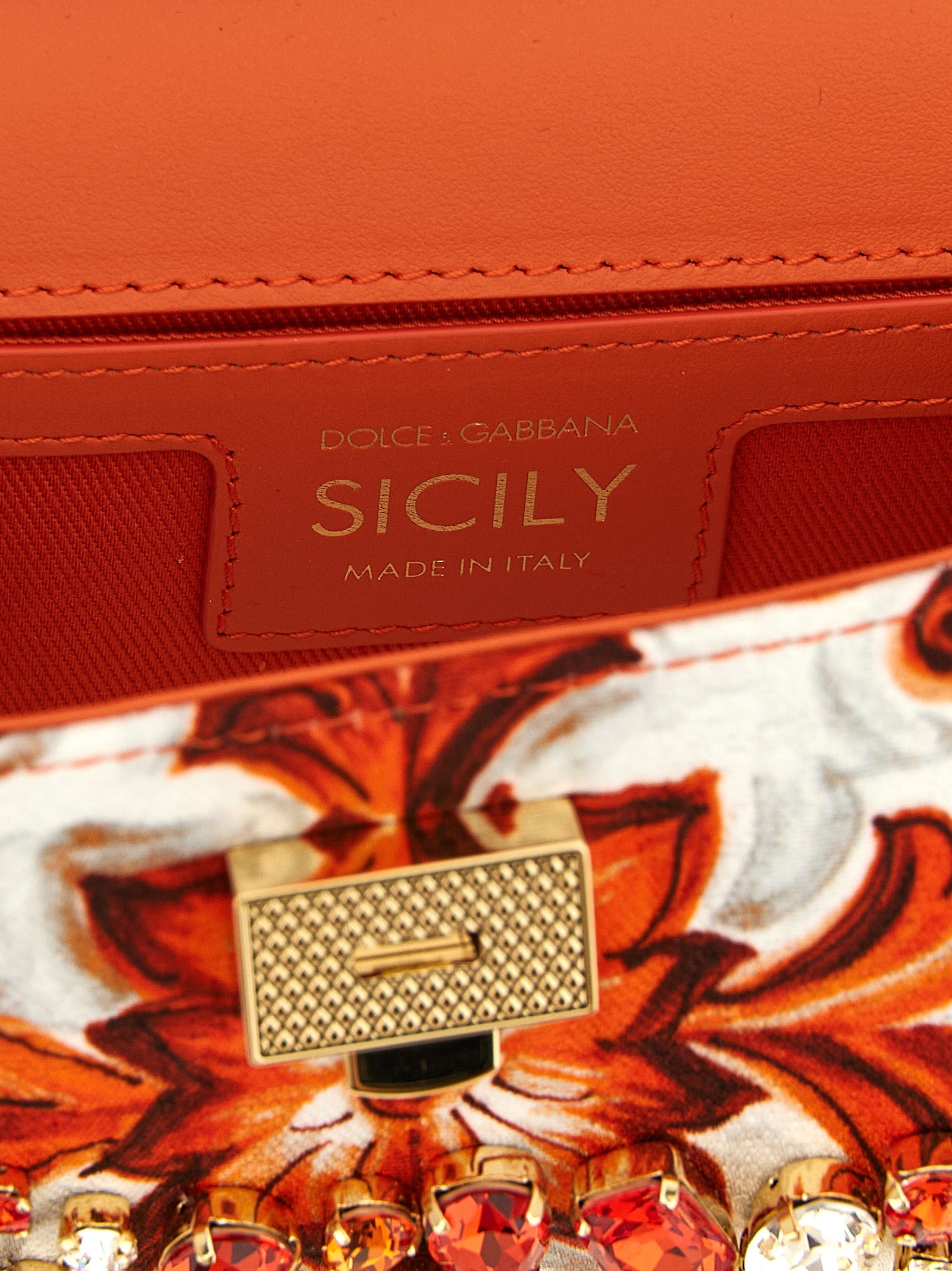 Dolce & Gabbana Oranje Katoenen Handtas
