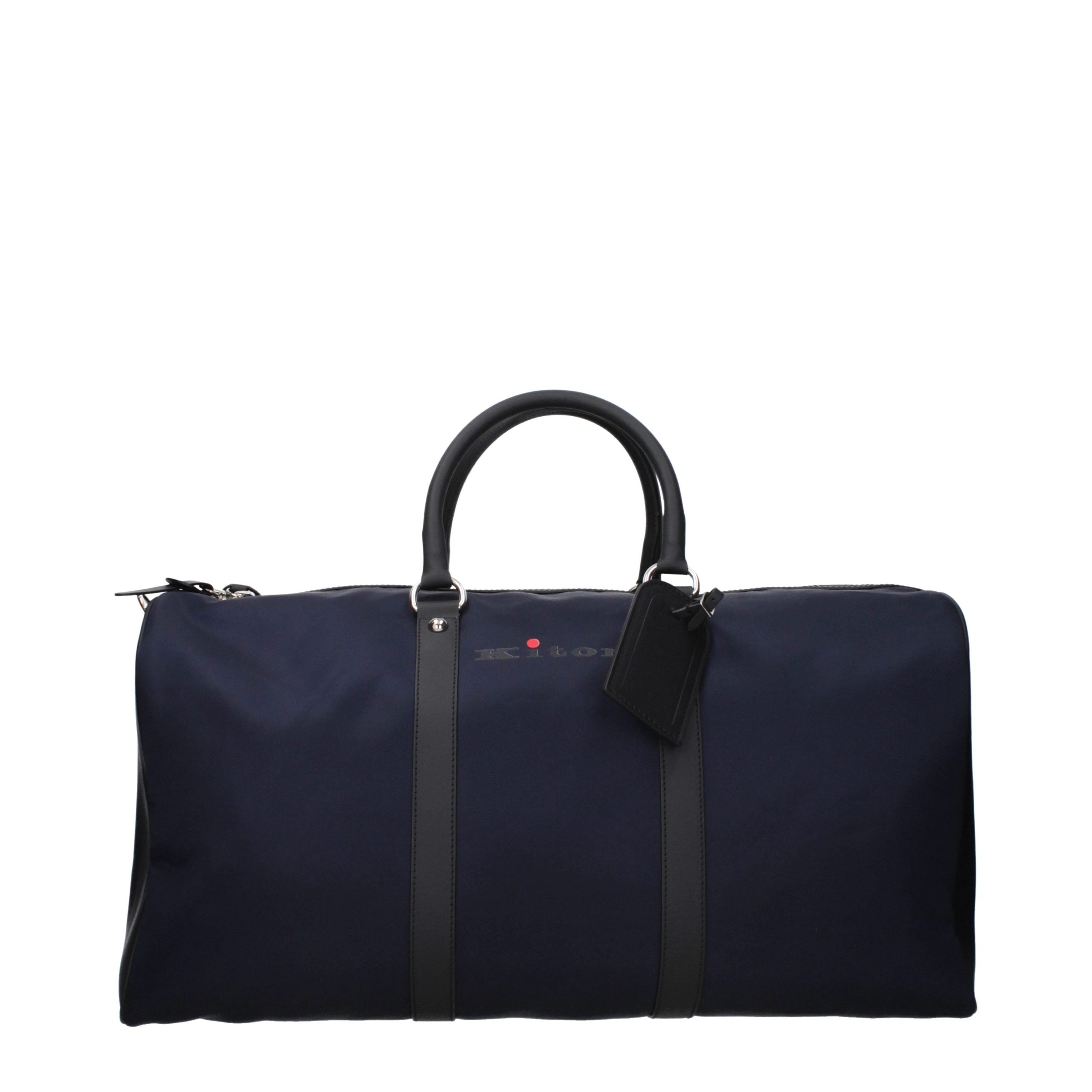 Kiton blauwe nylon bagage en reisaccessoires