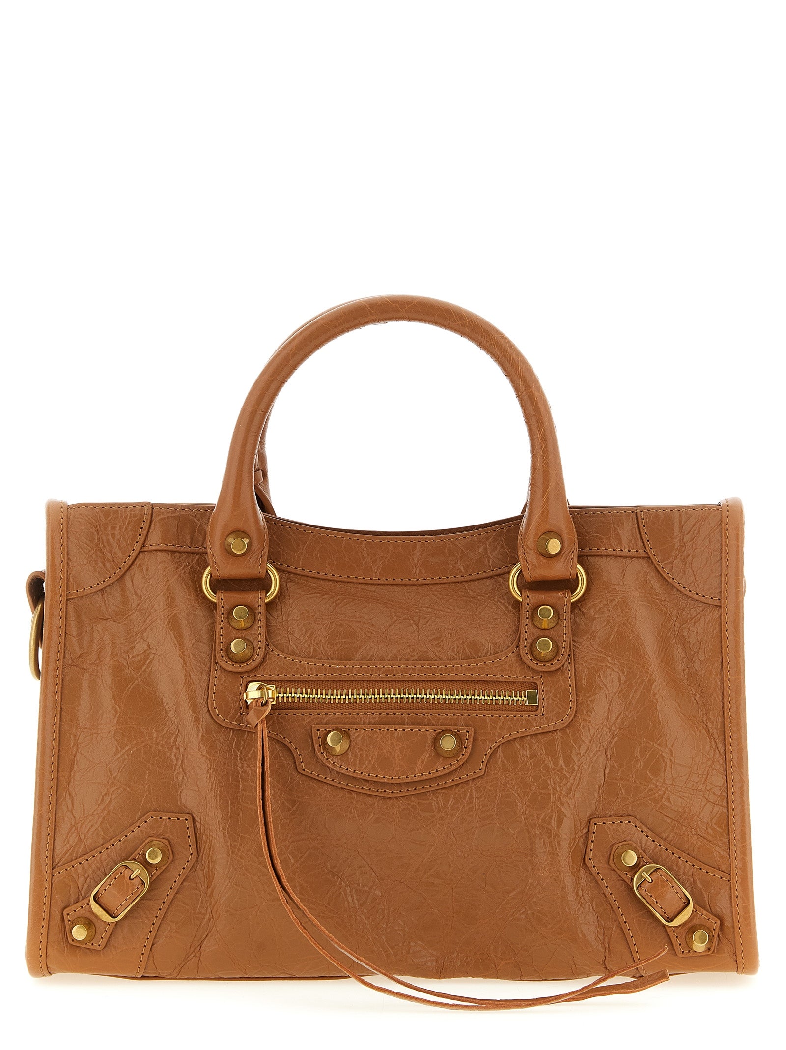 Balenciaga Bruine Handtas van Lamsleer