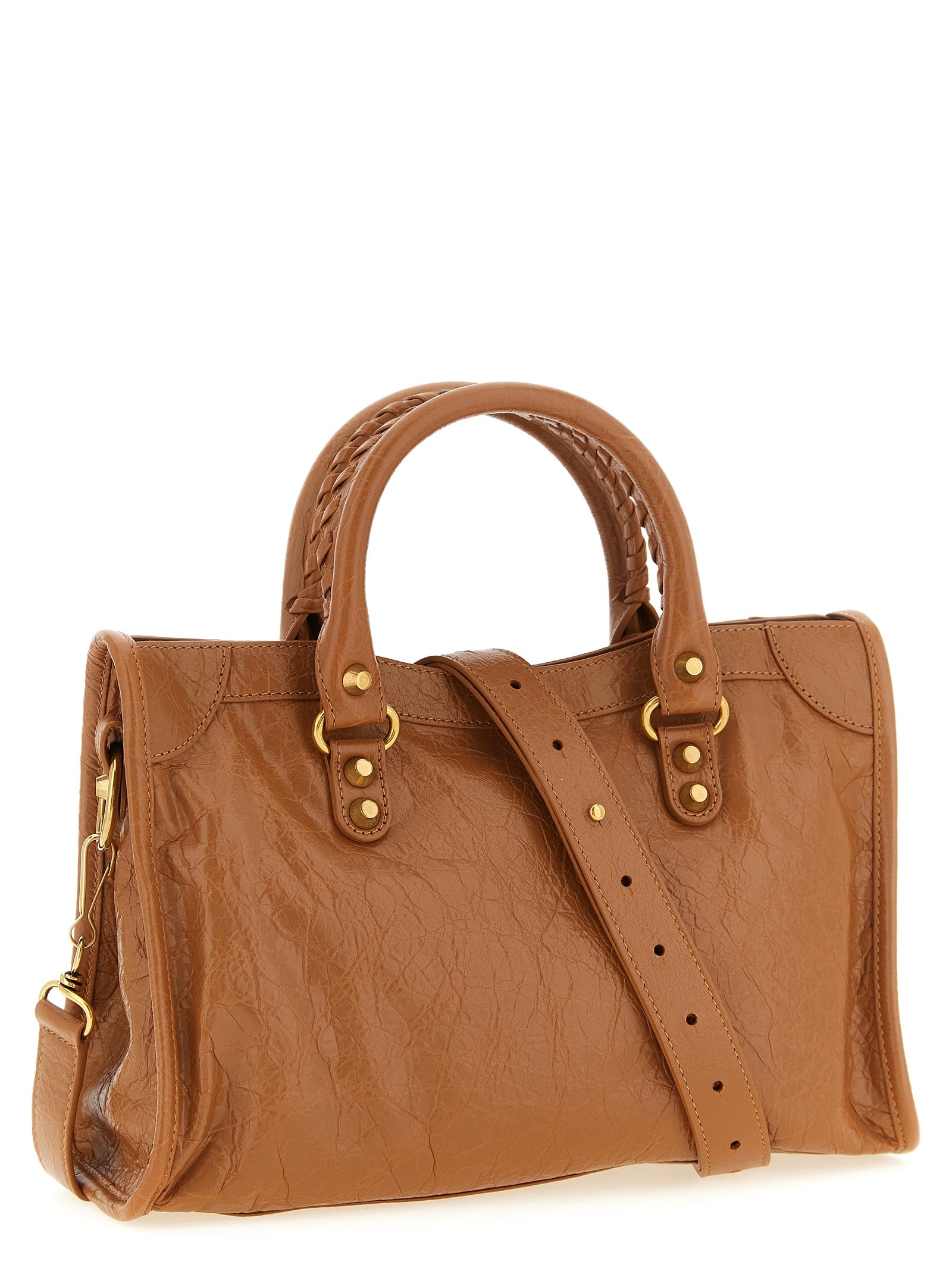 Balenciaga Bruine Handtas van Lamsleer