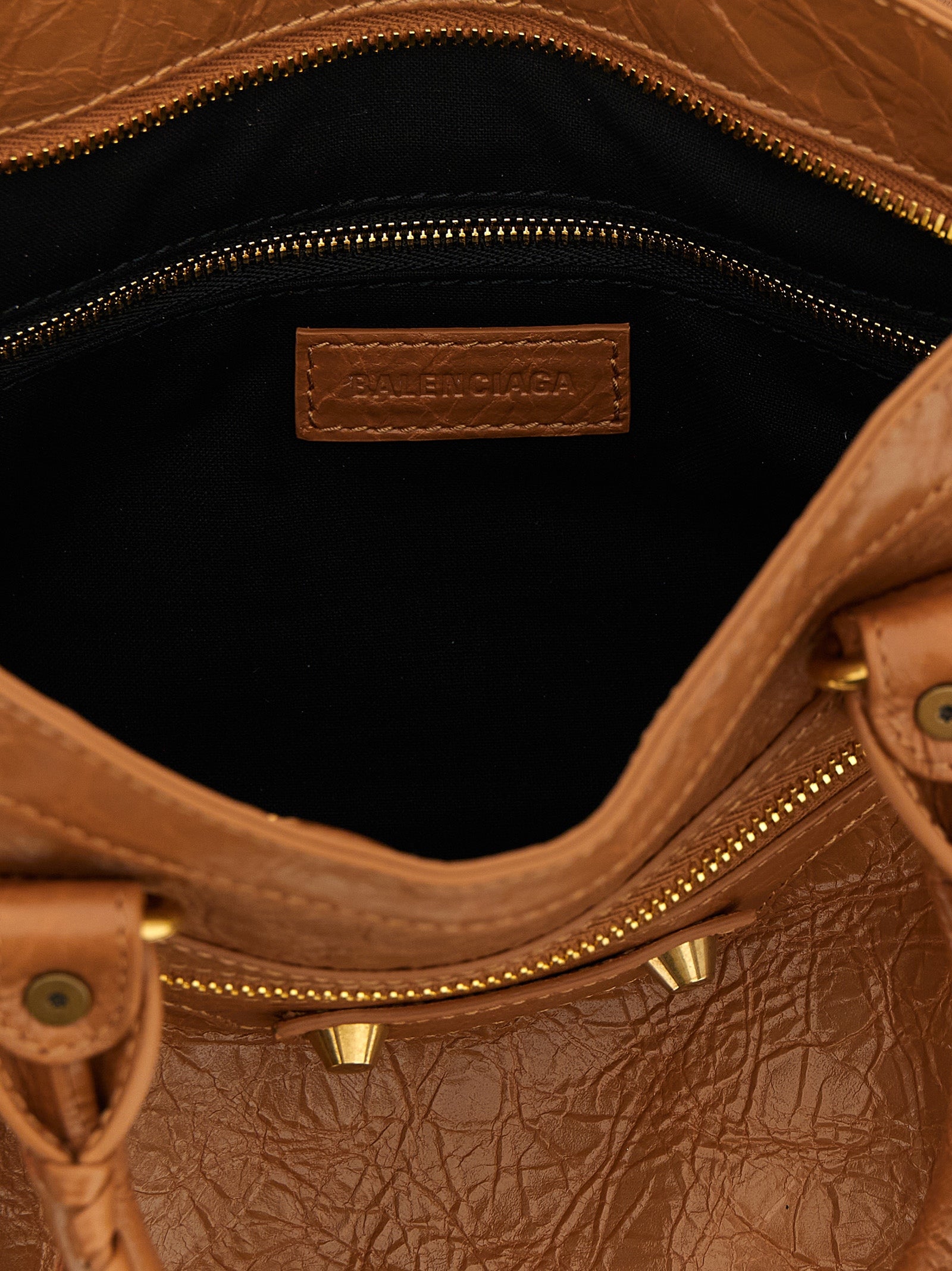 Balenciaga Bruine Handtas van Lamsleer