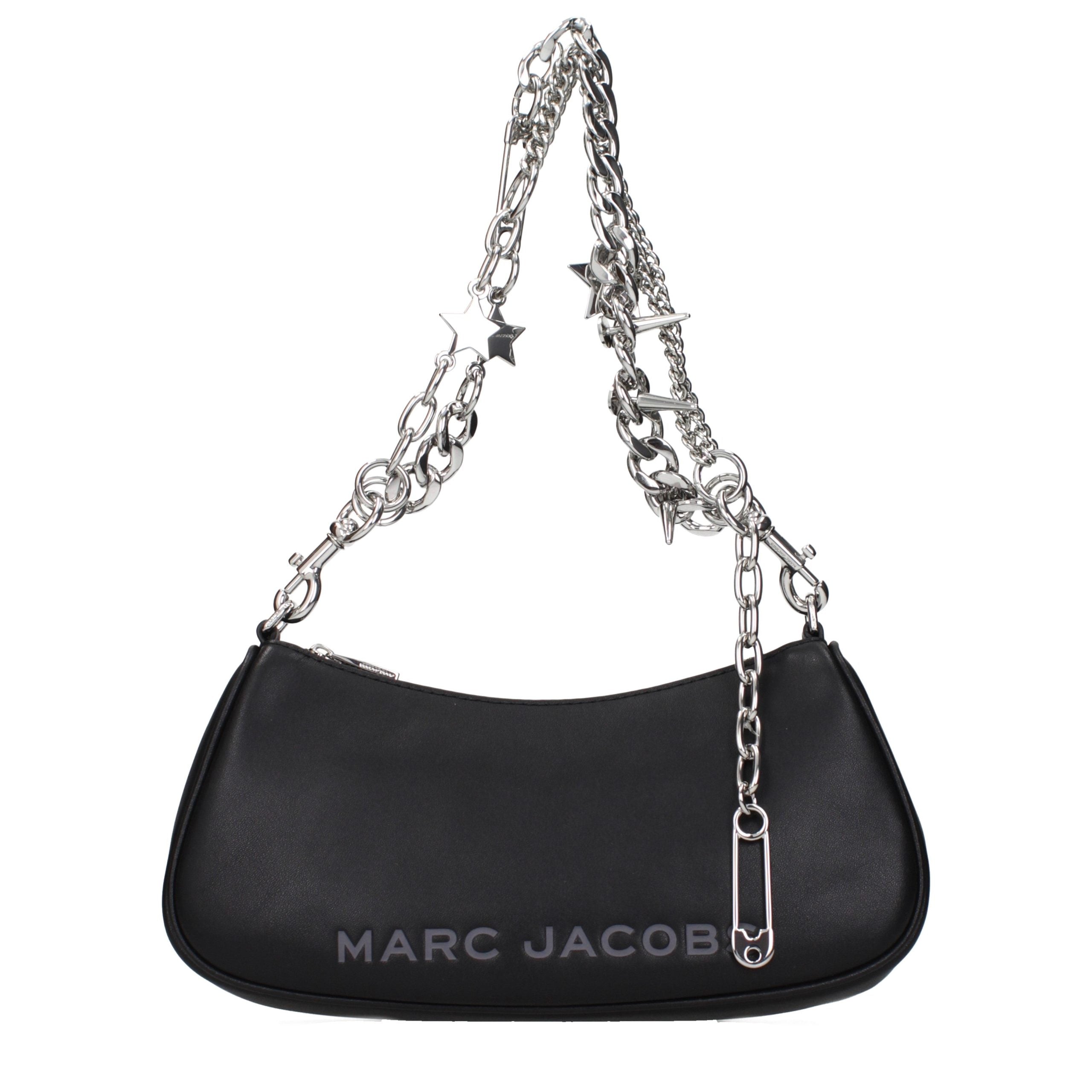 Sac à bandoulière en cuir noir Marc Jacobs