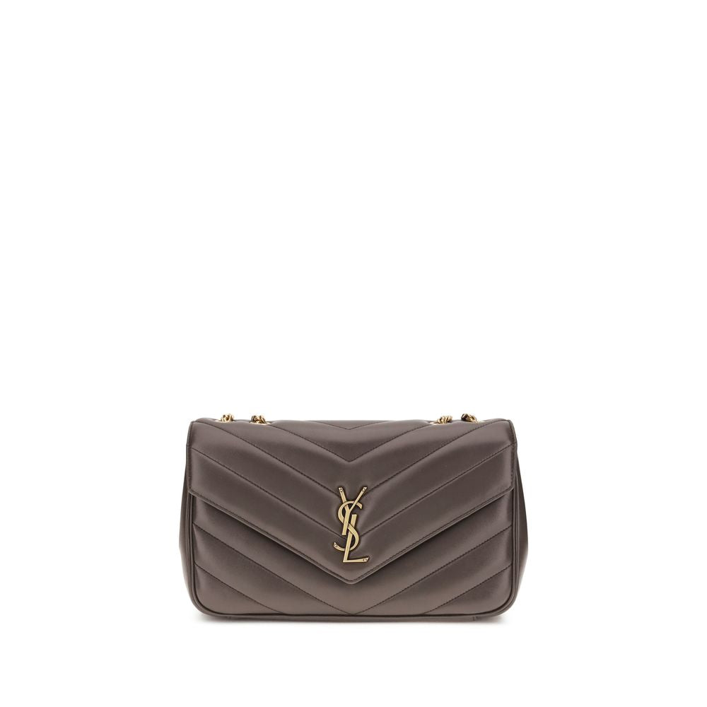 Saint Laurent Grey Lamb Ovis Aries Aries Shoulder Bag