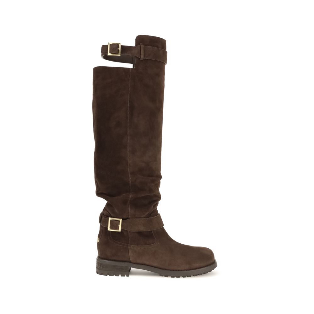 Jimmy Choo Bruine Kalfsleren Bos Taurus Veterschoenen