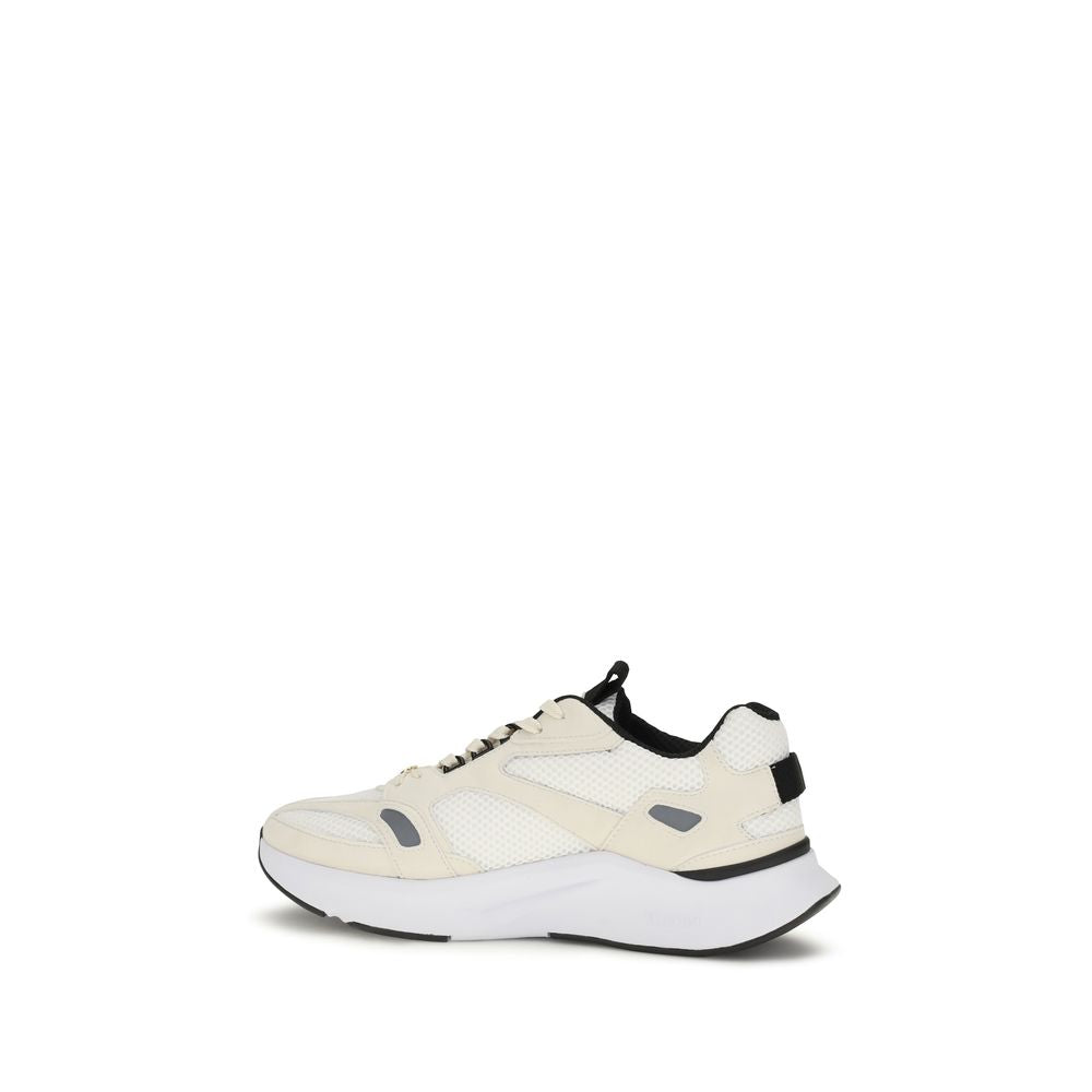 Valentino Garavani Witte Stoffen Lage Sneakers