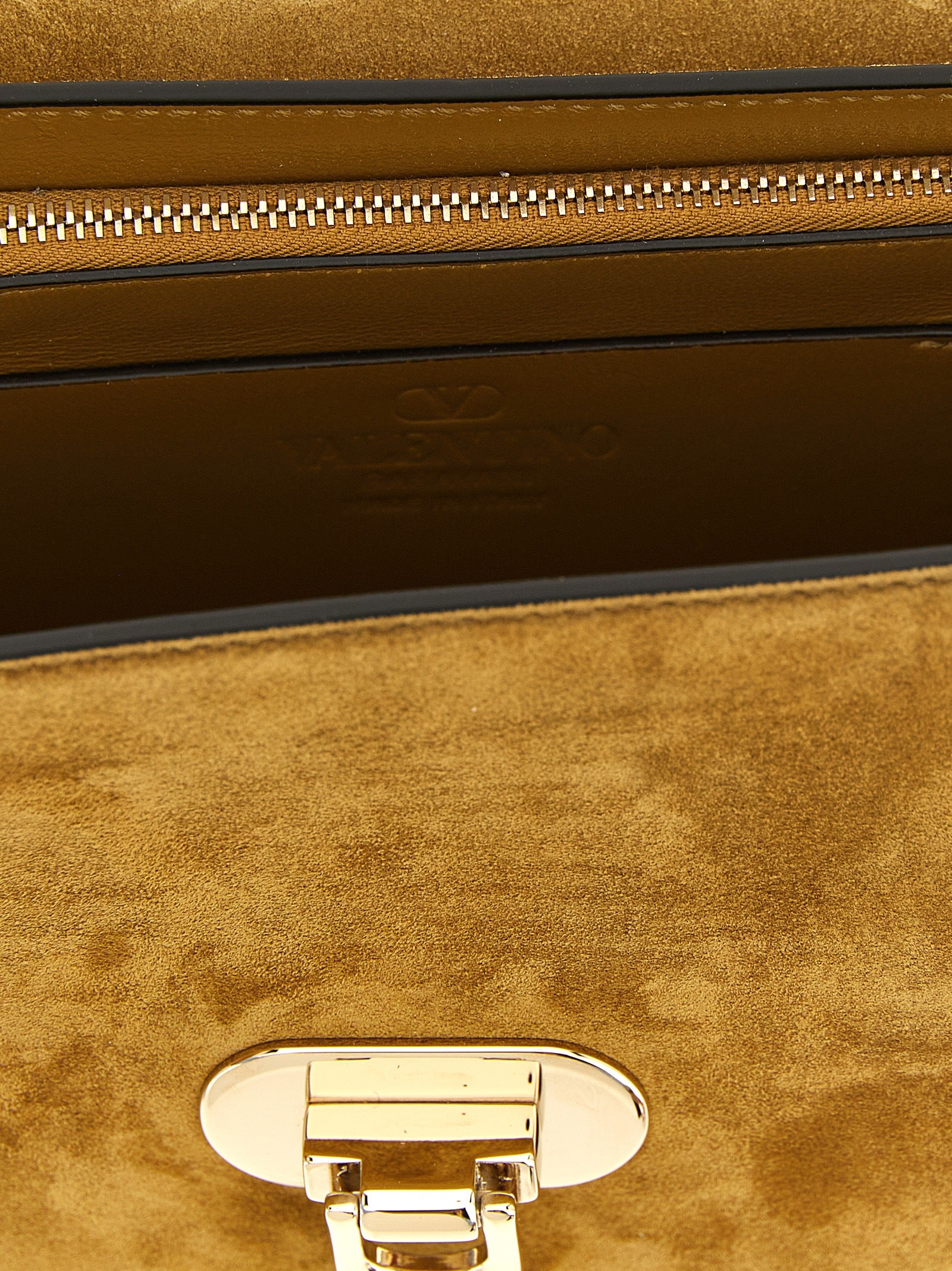 Valentino Garavani Beige Kalfsleren Crossbodytas