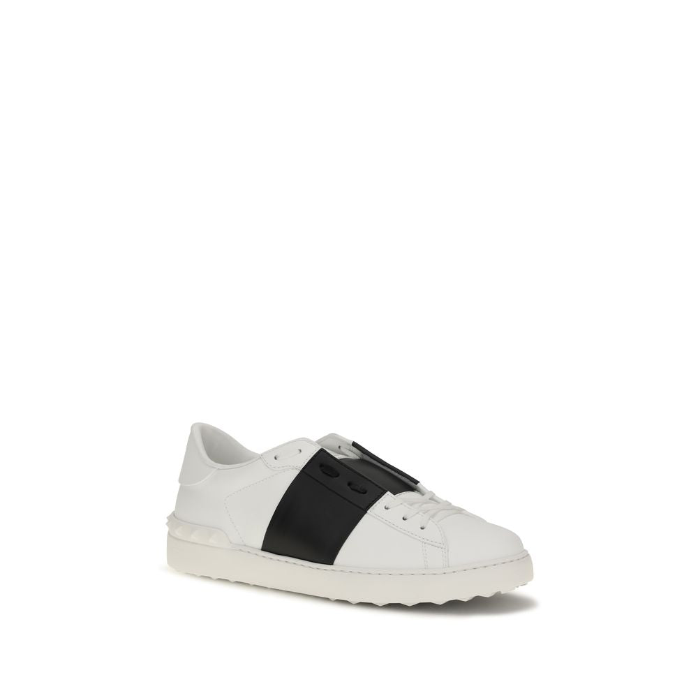 Valentino Garavani Blauwe Kalfsleren Bos Taurus Lage Sneakers
