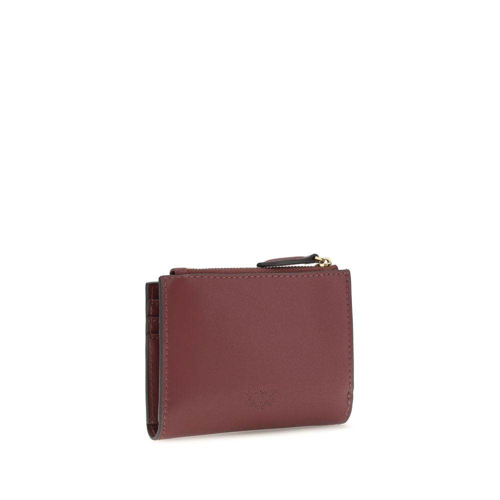 PINKO Red Calf Leather Bos Taurus Wallet