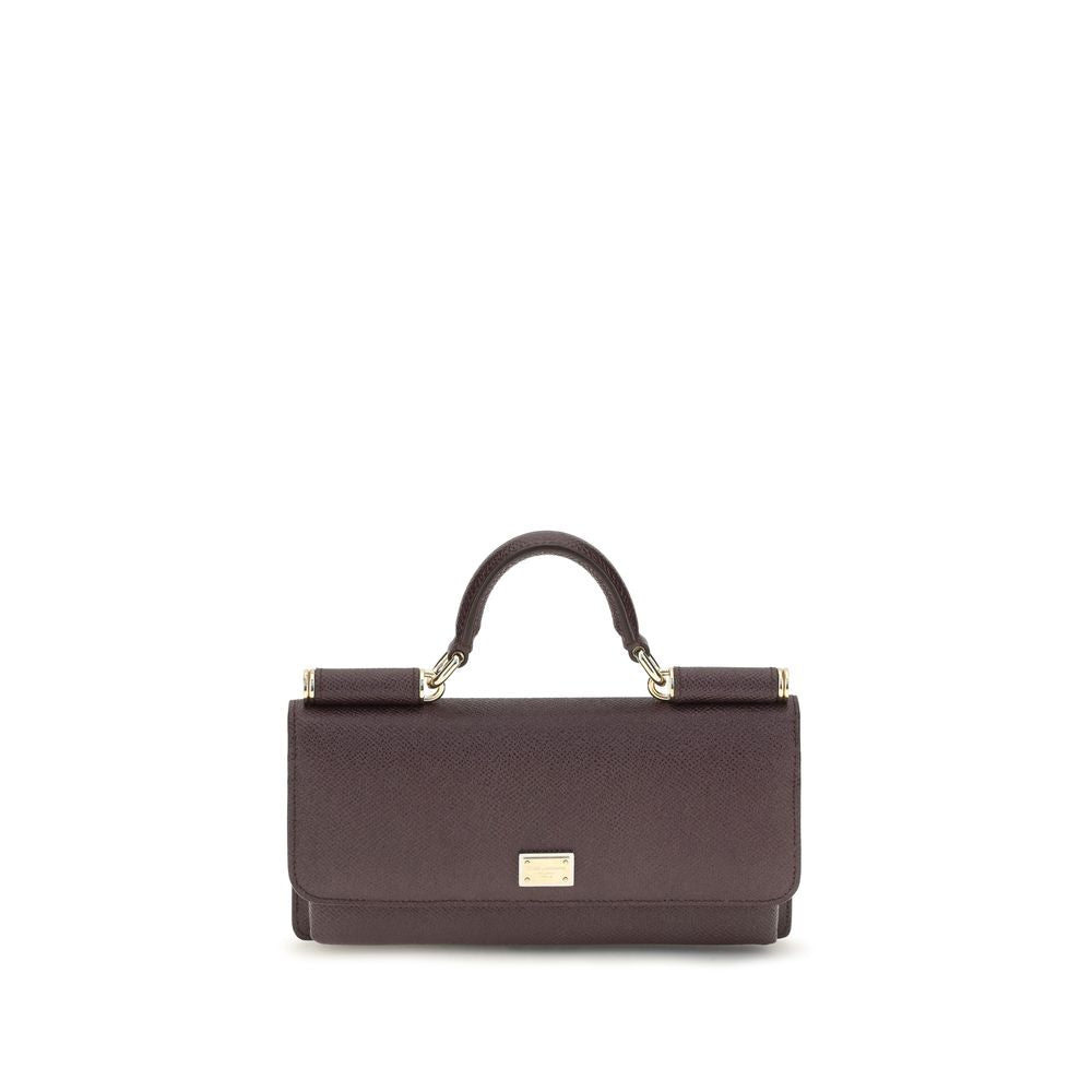 Dolce & Gabbana Bruin Kalfsleer Bos Taurus Schoudertas