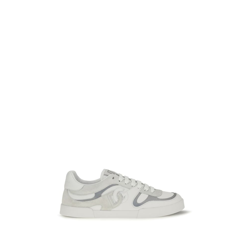 Dolce & Gabbana Witte Kalfsleren Bos Taurus Lage Sneakers