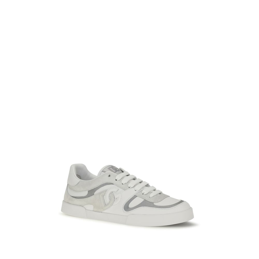 Dolce & Gabbana Witte Kalfsleren Bos Taurus Lage Sneakers