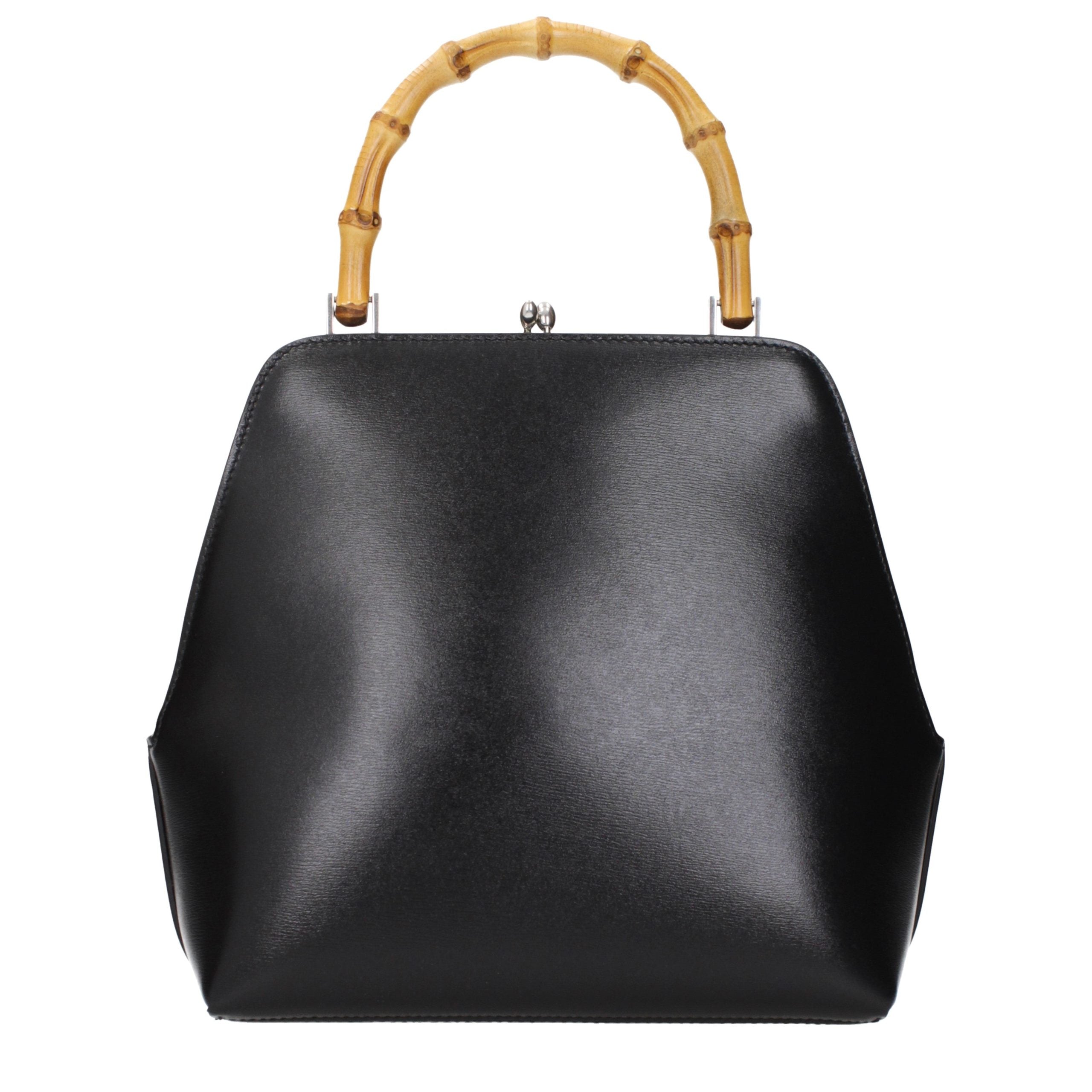Jil Sander Zwarte Leren Handtas