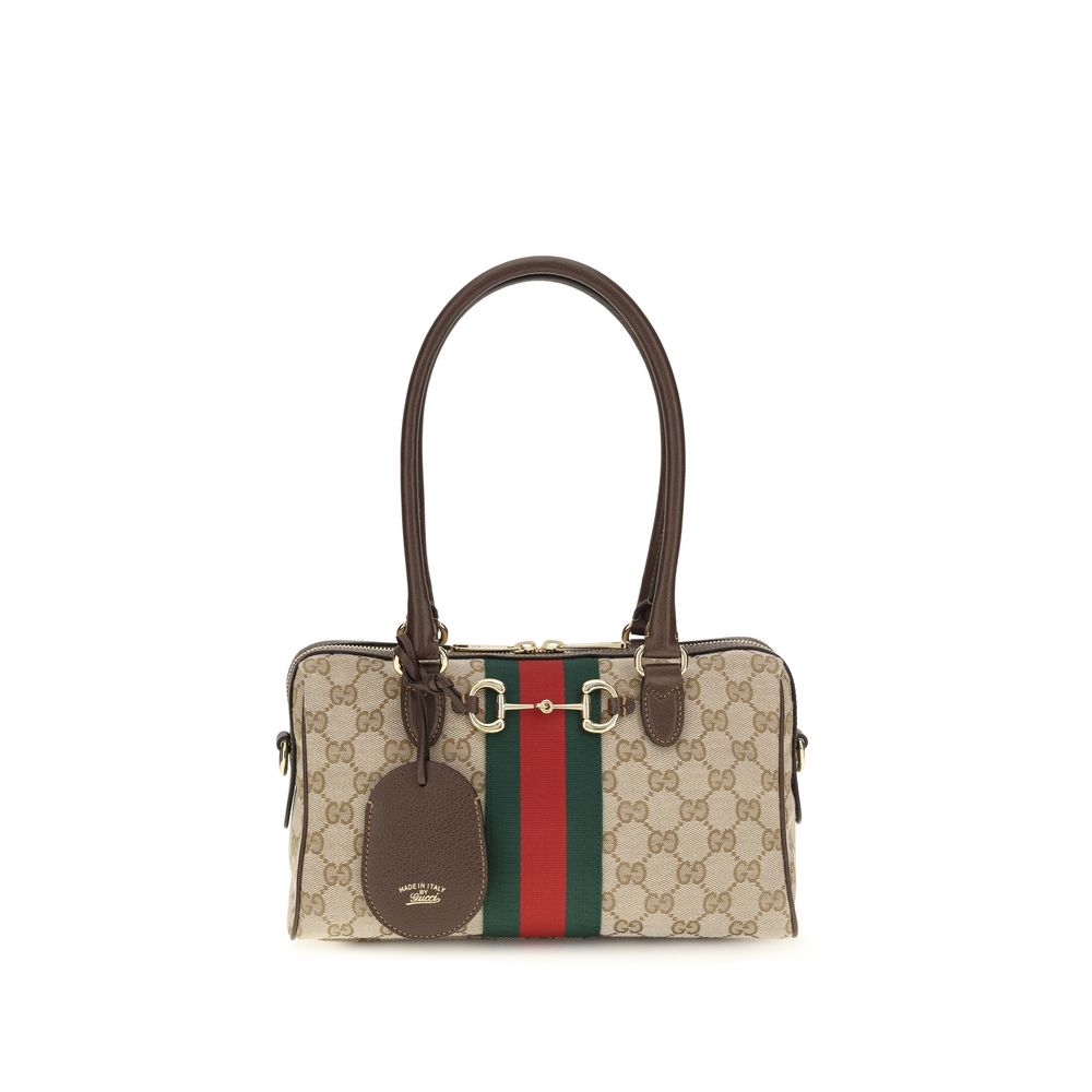 Gucci Handtas van beige stof