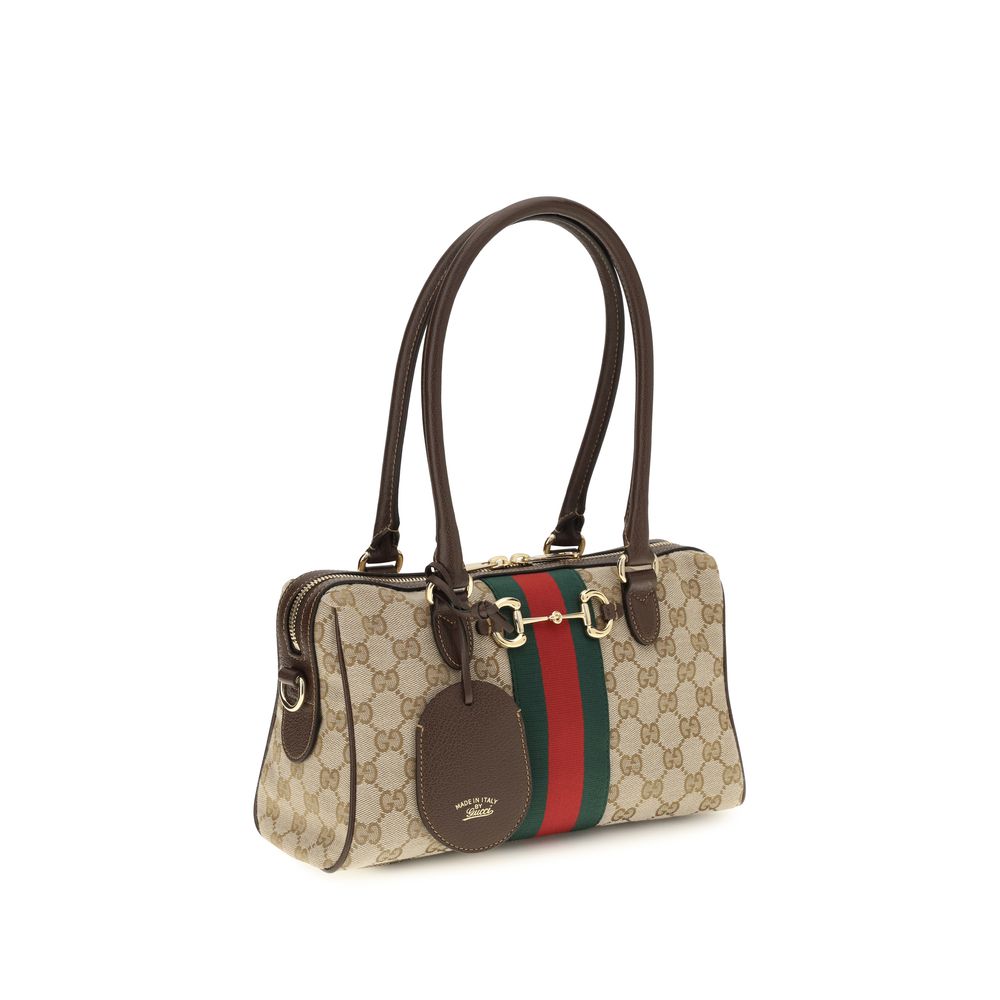 Gucci Handtas van beige stof