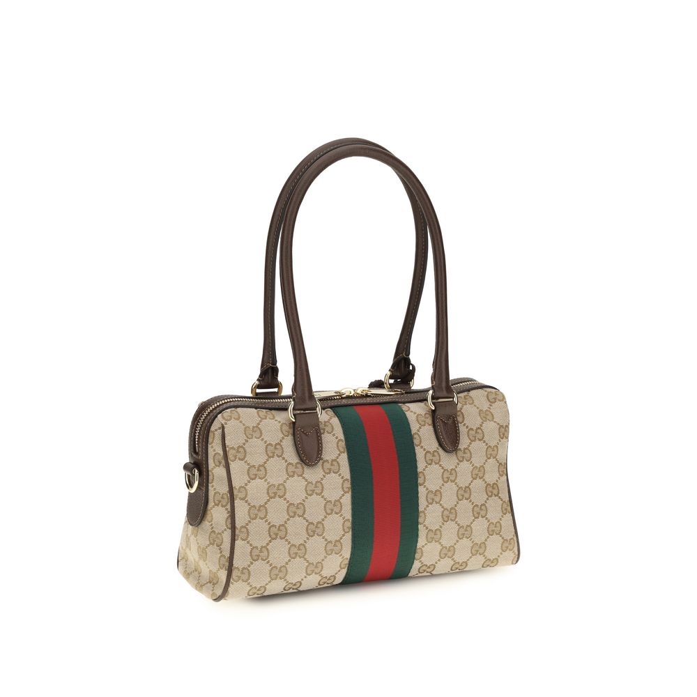 Gucci Handtas van beige stof