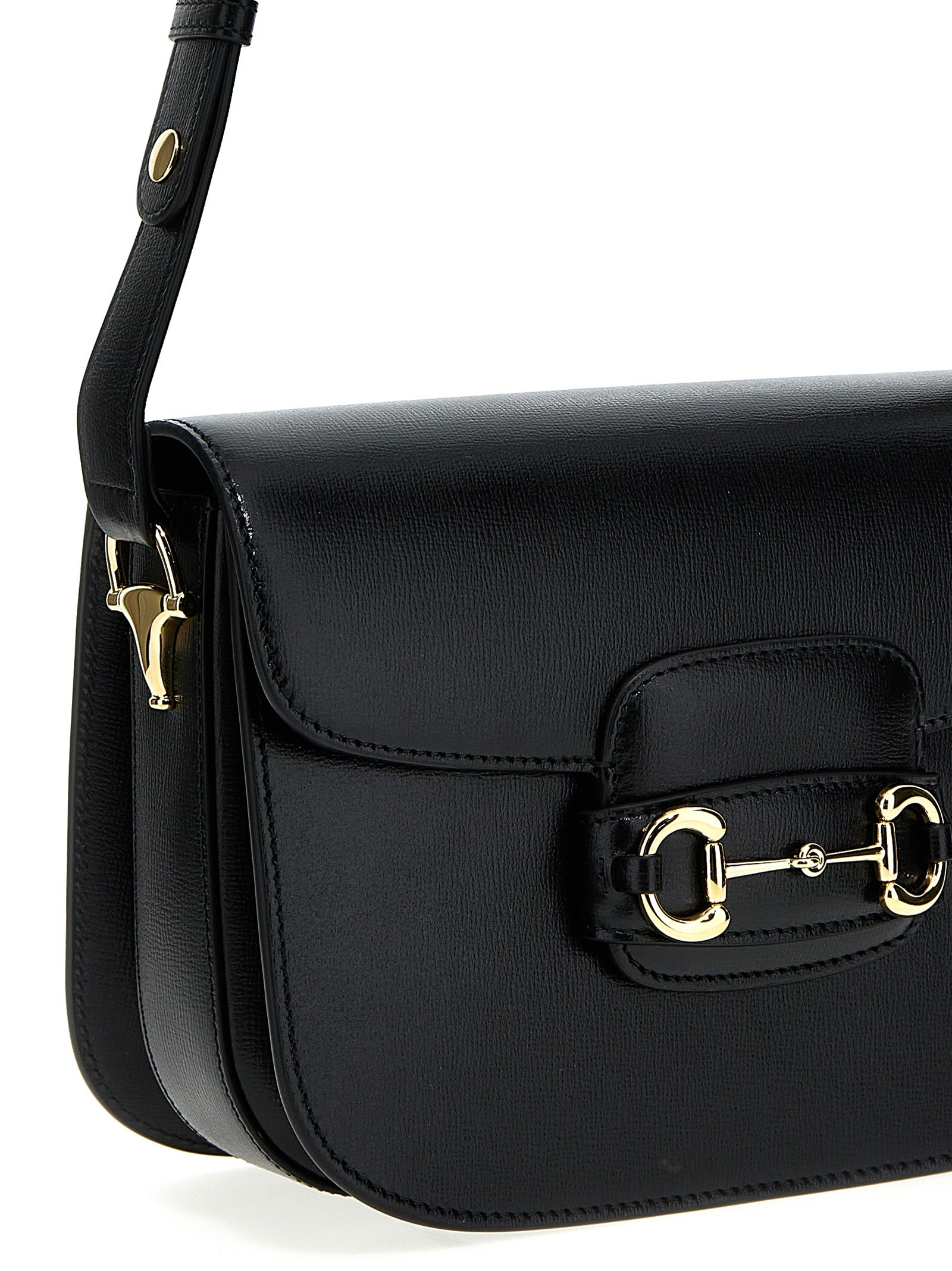 Gucci Zwarte Leren Schoudertas