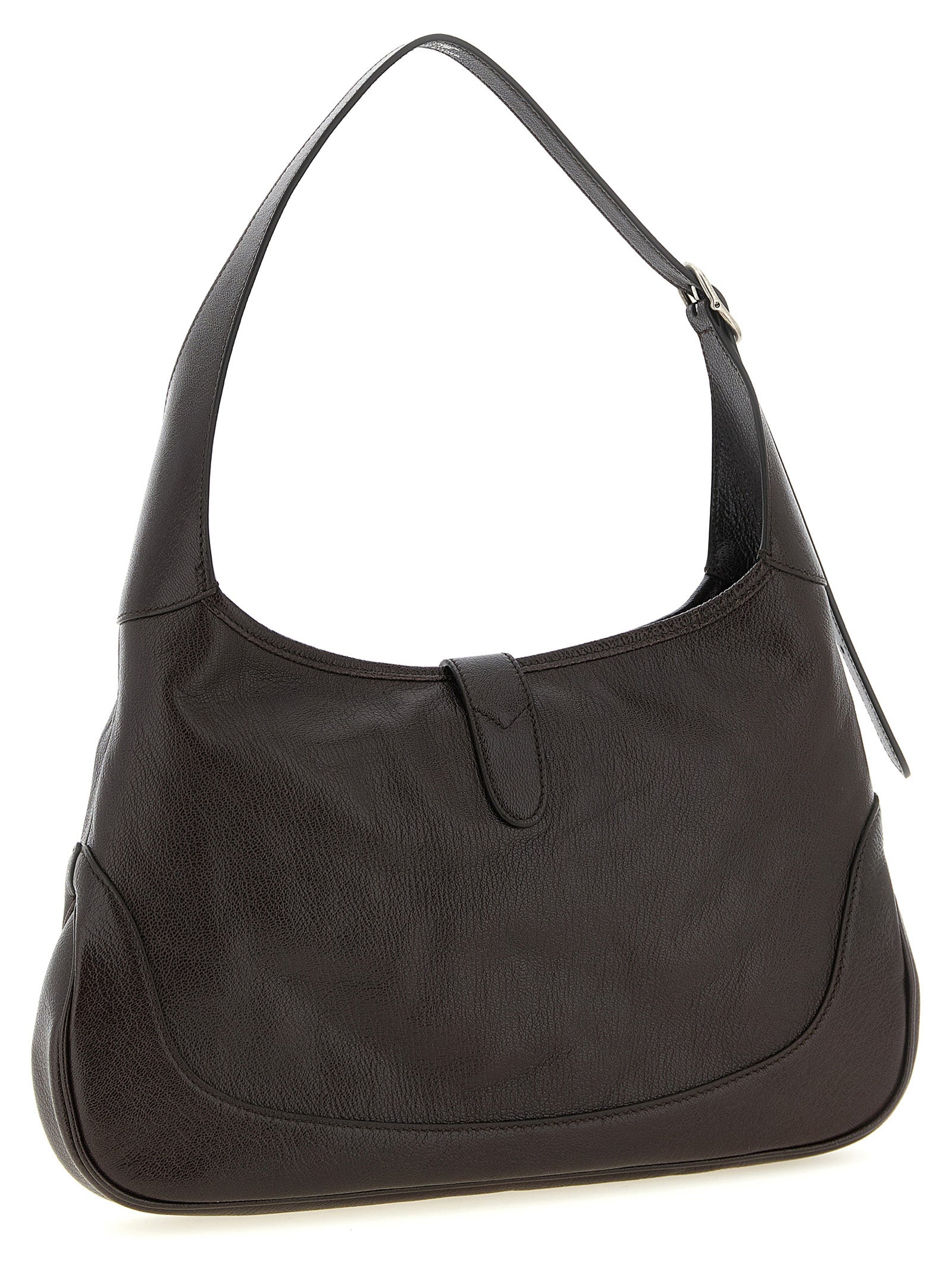 Sac à bandoulière Gucci en peau de chèvre marron