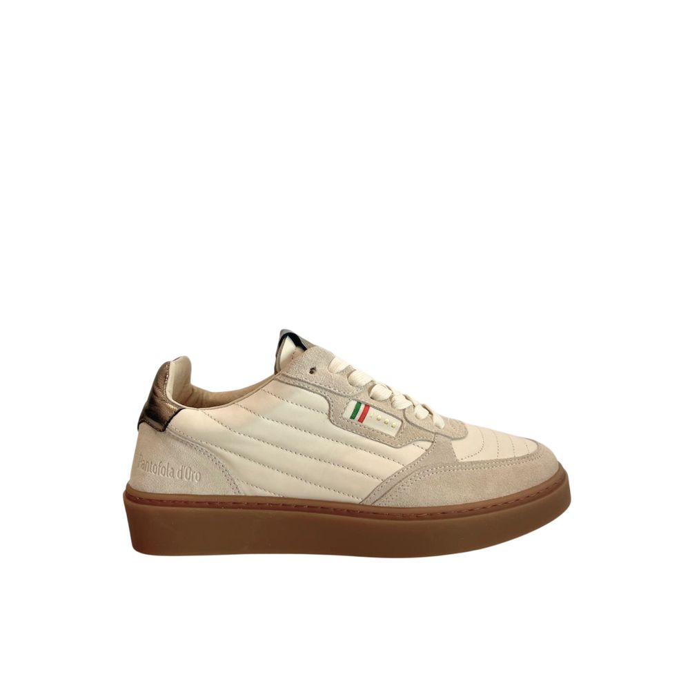Pantofola D'Oro Beige Suède Heren Sneaker