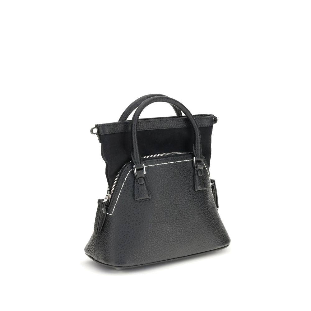 Maison Margiela Zwarte Kalfsleren Bos Taurus Handtas