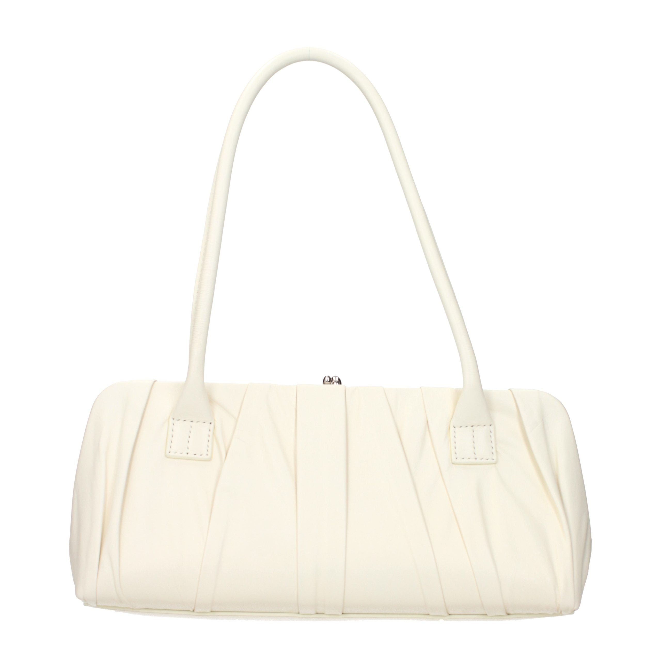 Jil Sander Witte Leren Schoudertas