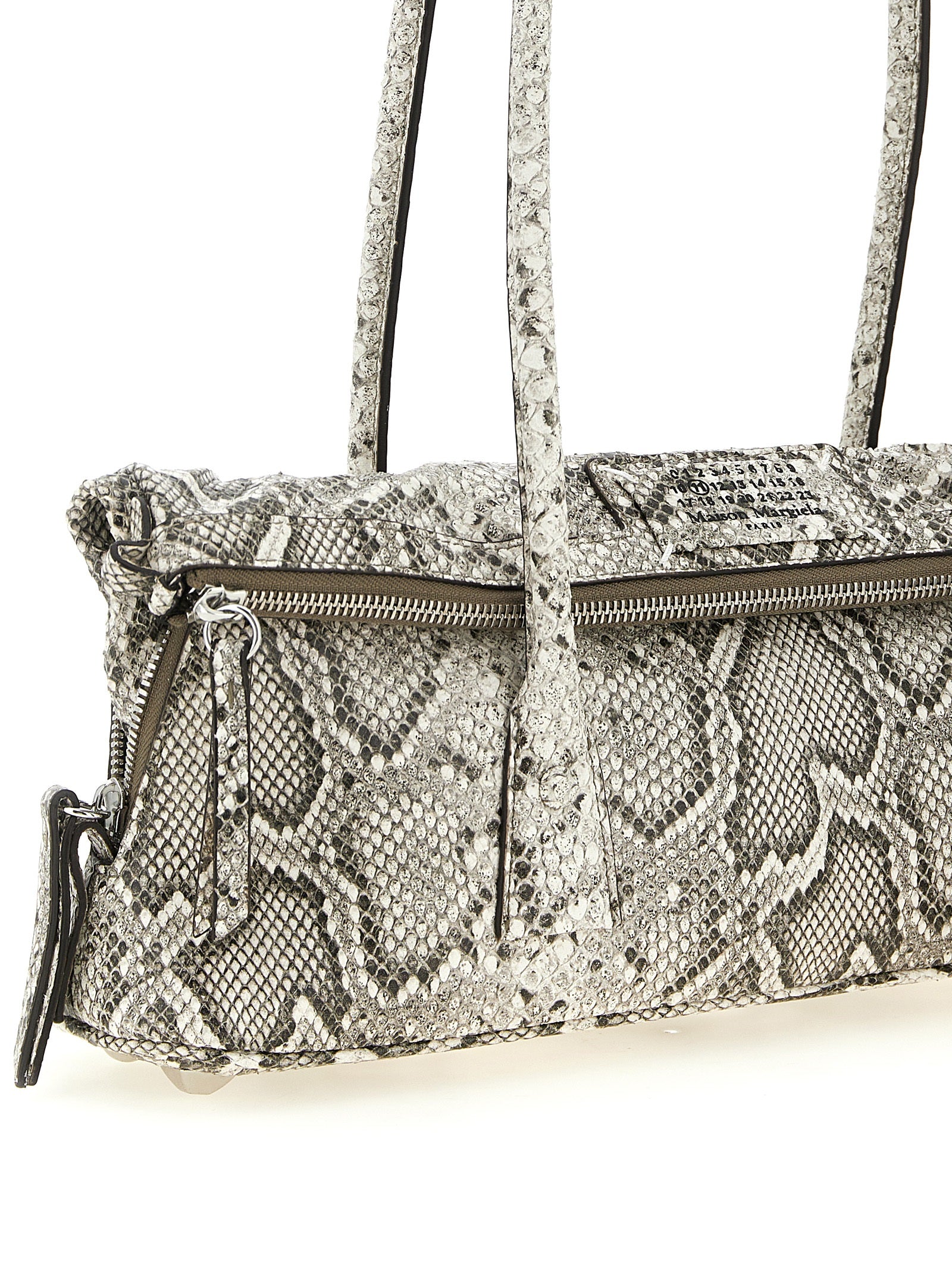 Maison Margiela Schoudertas van wit geitenleer