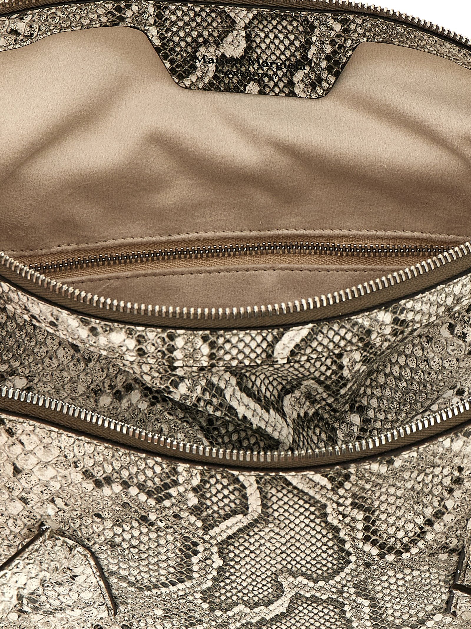 Maison Margiela Schoudertas van wit geitenleer