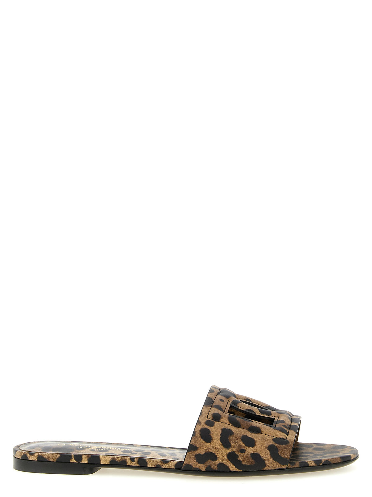 Dolce & Gabbana Bruine Kalfsleren Muiltjes