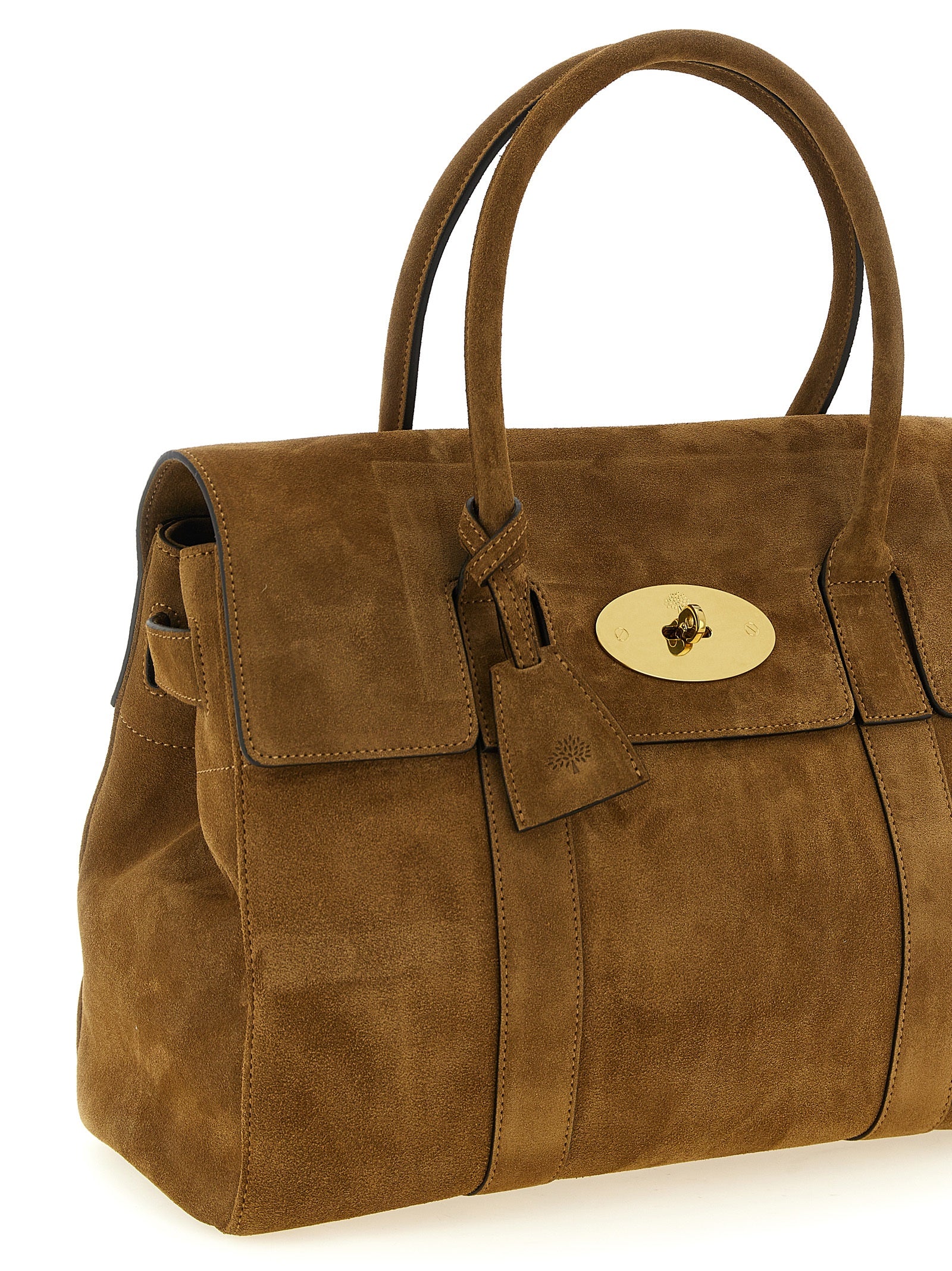 Mulberry handtas van bruin kalfsleer