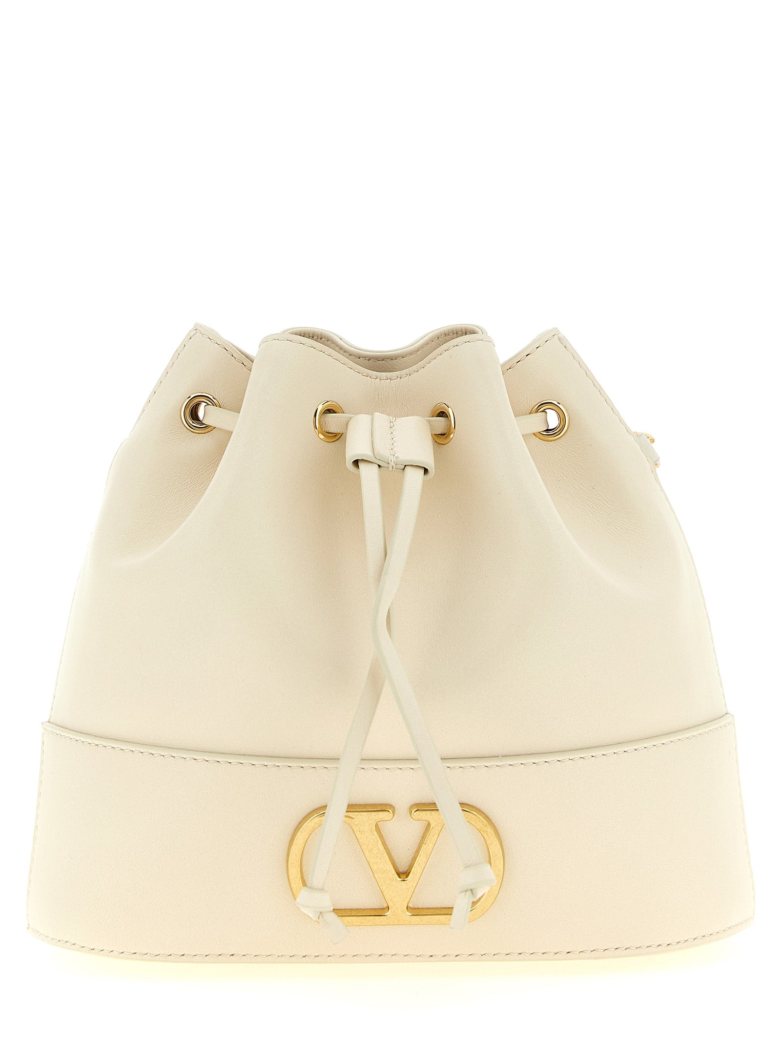 Valentino Garavani Witte Lamswaren Crossbodytas