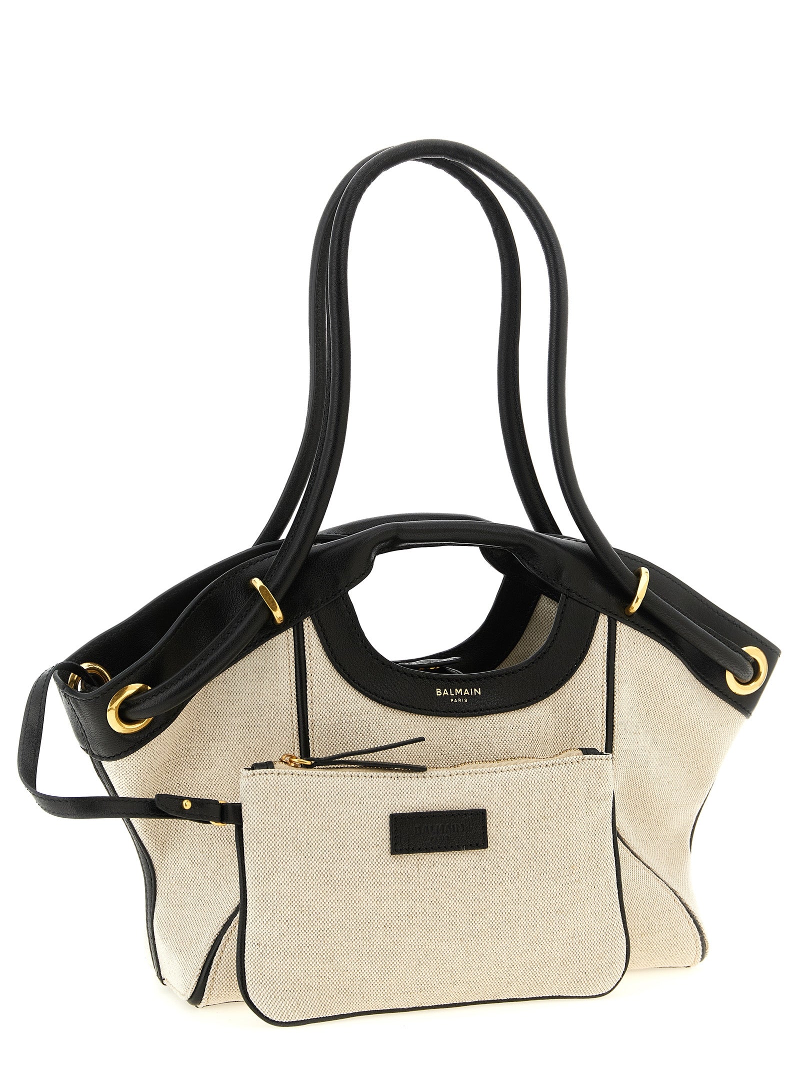 Balmain Bicolor Katoenen Tote Bag