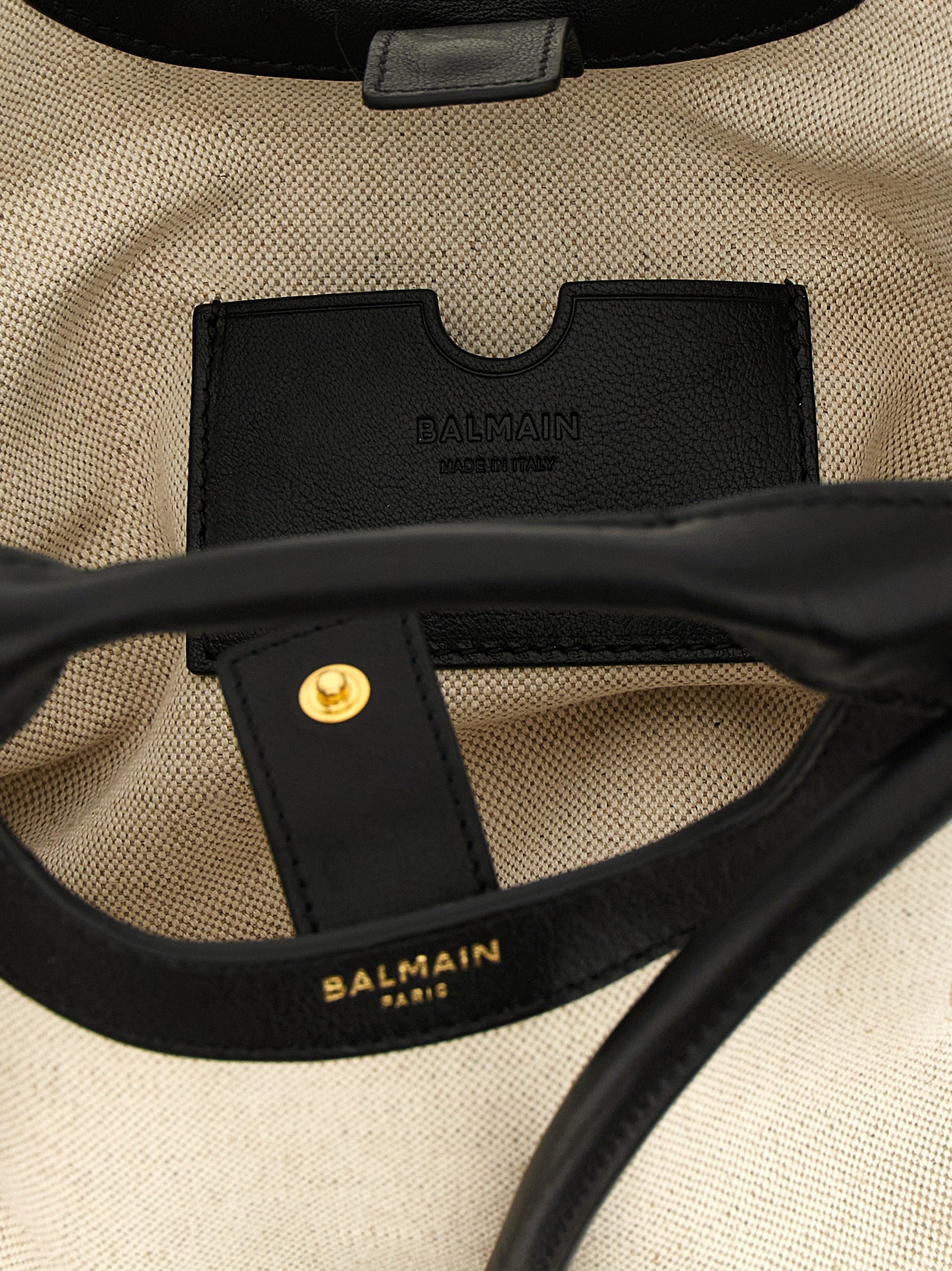 Balmain Bicolor Katoenen Tote Bag