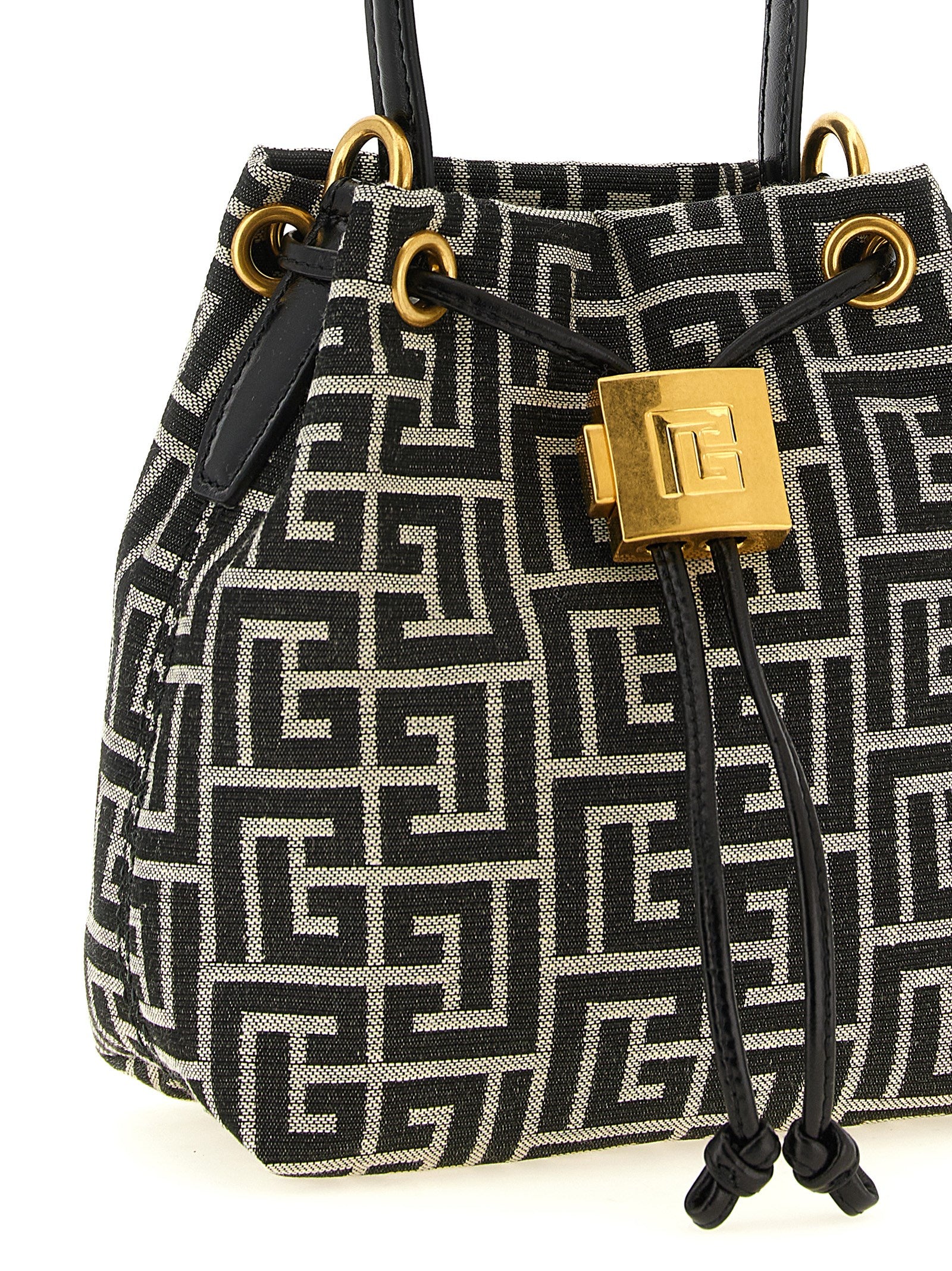 Balmain tweekleurige polyester handtas