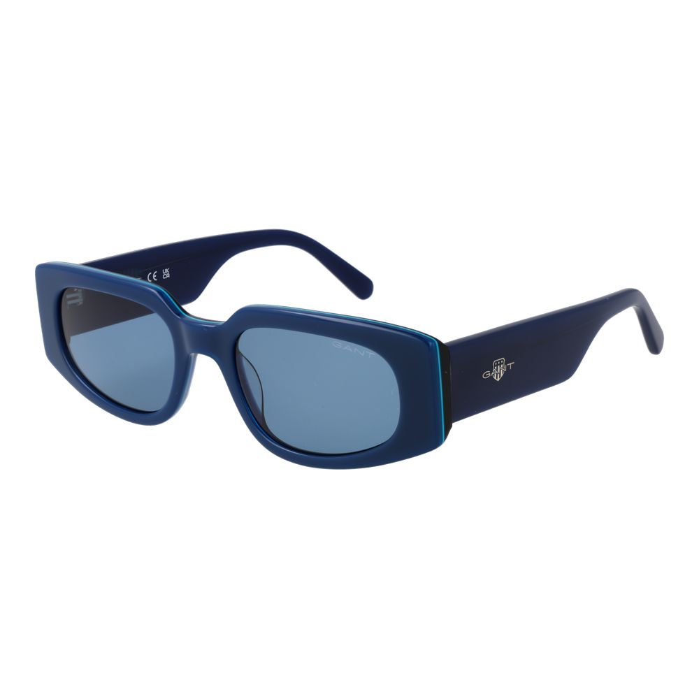 Gant blauwe acetaatzonnebril