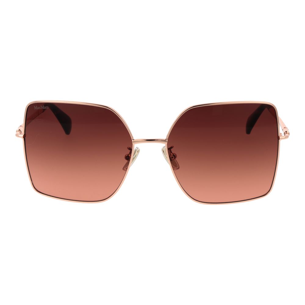 Max Mara Rosegoudkleurige Metalen Zonnebril