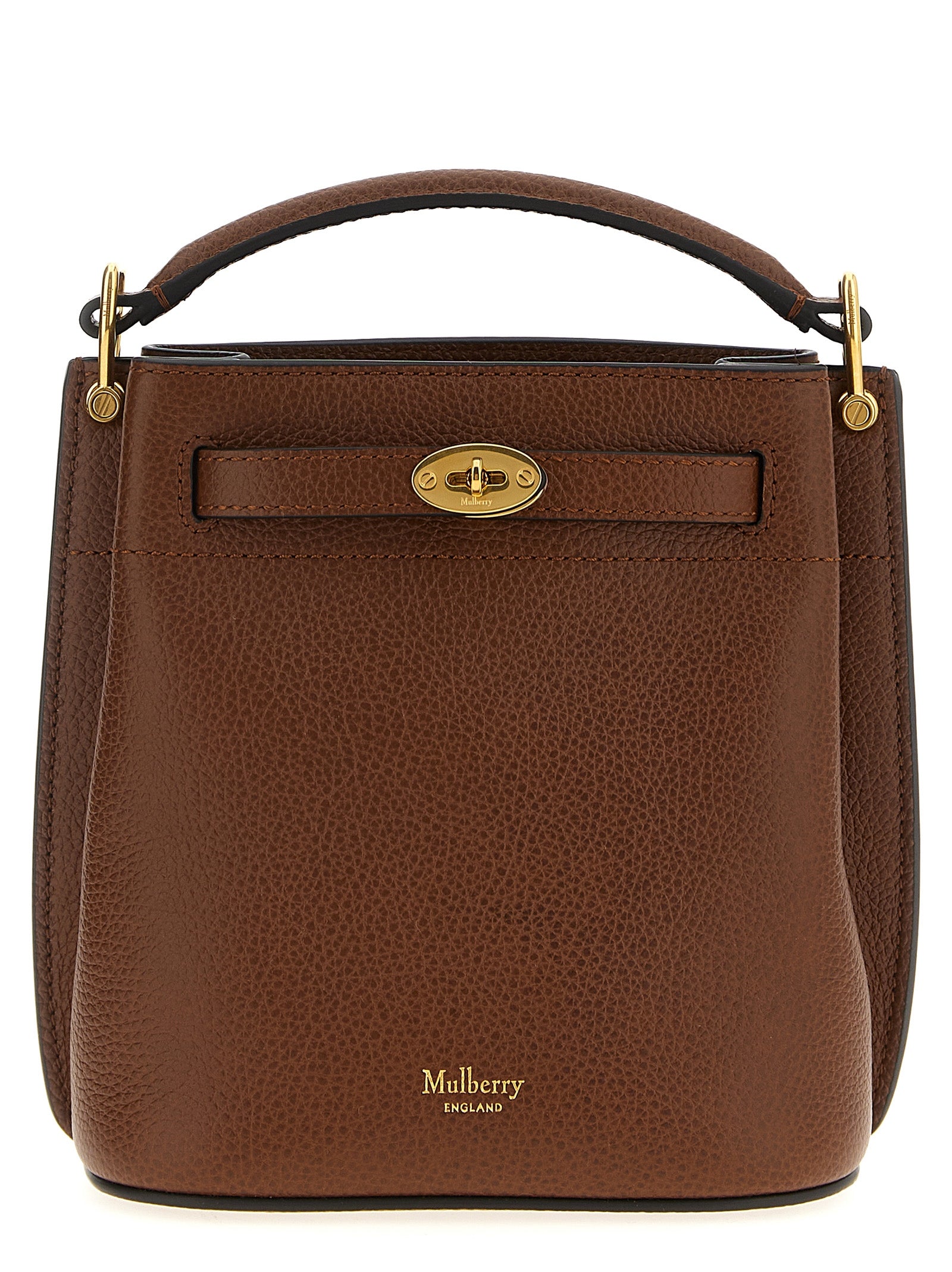 Mulberry Bruin Kalfsleder Crossbody Tas