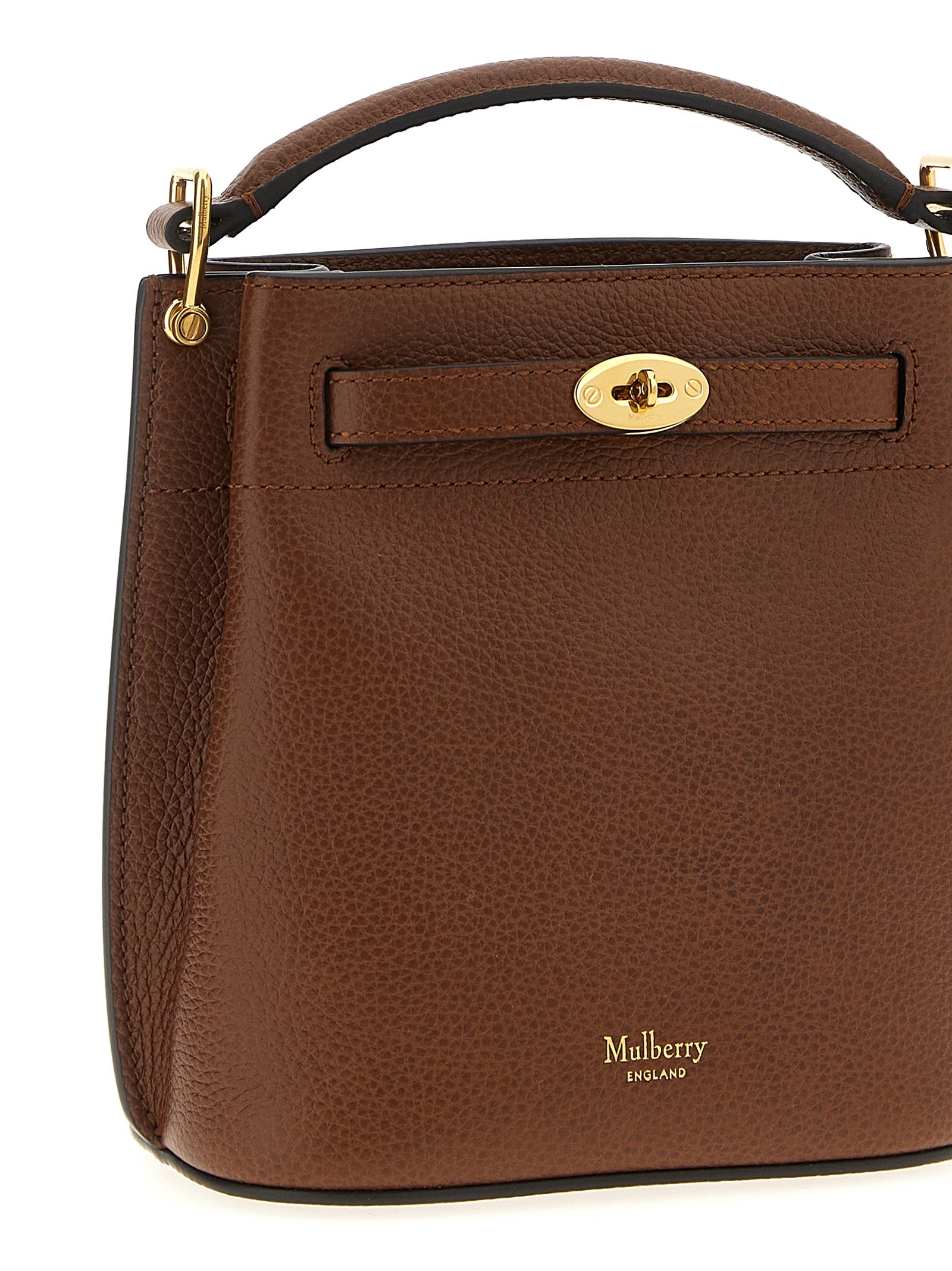 Mulberry Bruin Kalfsleder Crossbody Tas