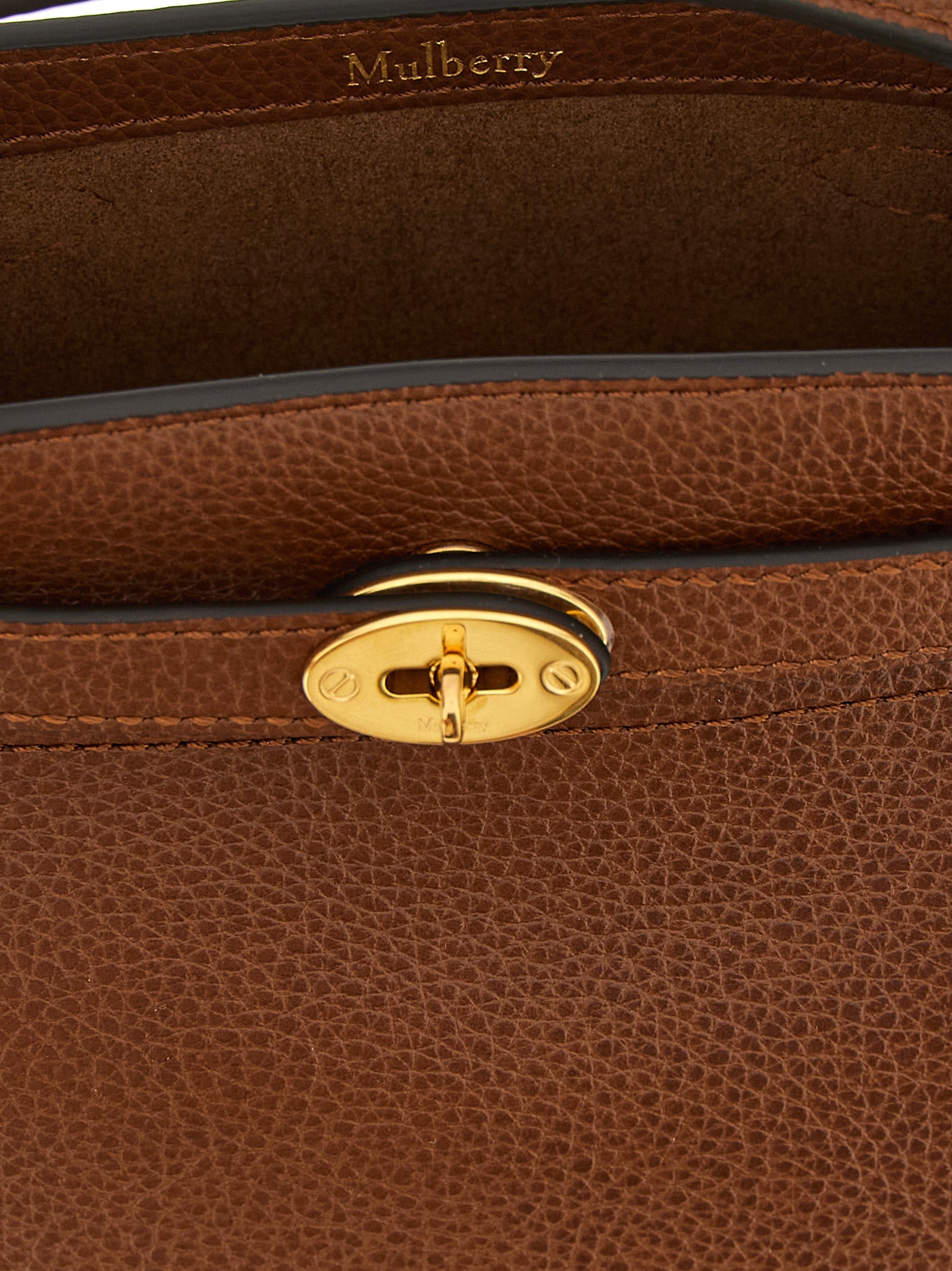 Mulberry Bruin Kalfsleder Crossbody Tas