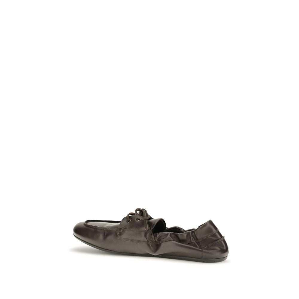 Prada instapschoenen van bruin kalfsleer Bos Taurus