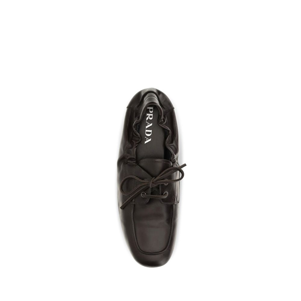 Prada instapschoenen van bruin kalfsleer Bos Taurus