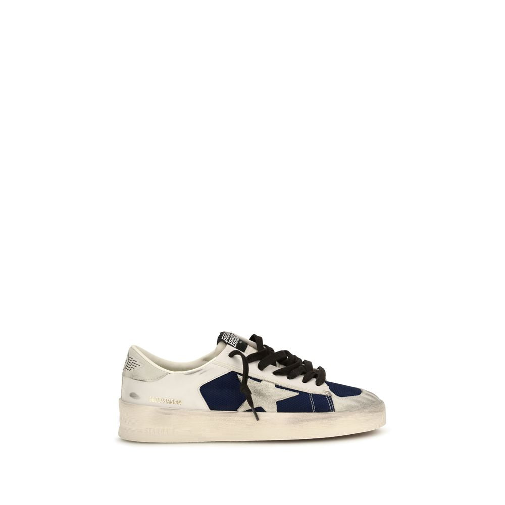 Golden Goose grijze kalfsleren lage sneakers van Bos Taurus
