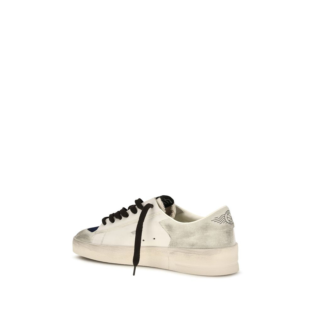 Golden Goose grijze kalfsleren lage sneakers van Bos Taurus