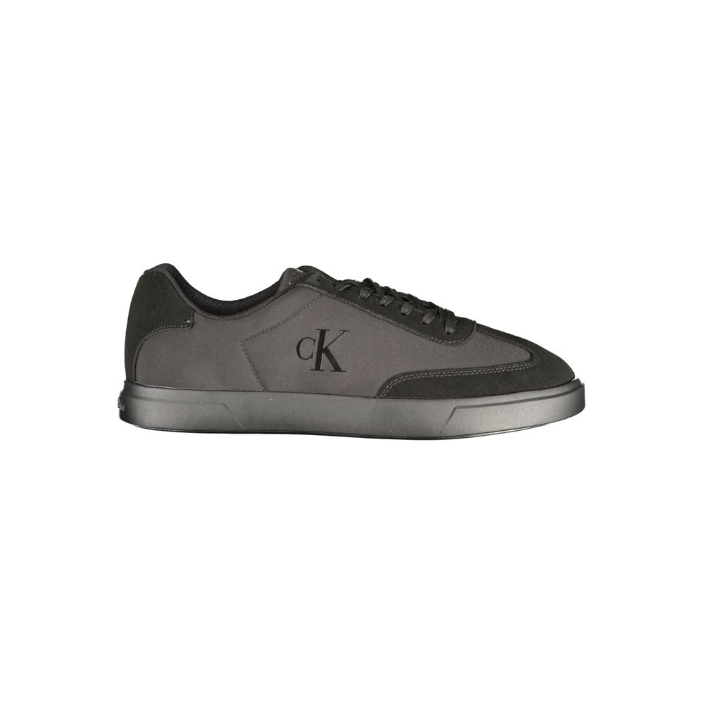 Zwarte Calvin Klein herensneaker van polyester
