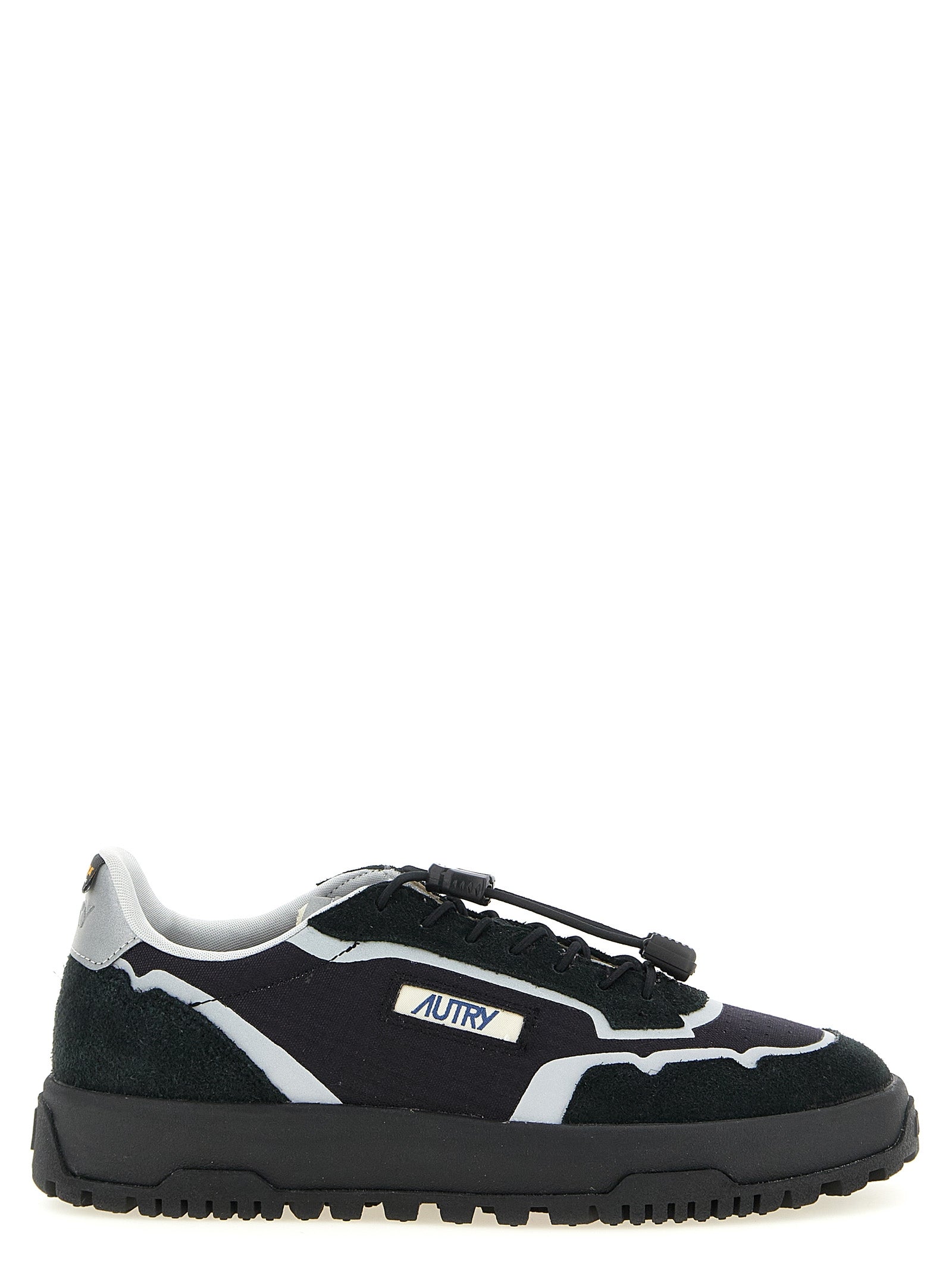 Autry zwarte nylon atletische sneakers